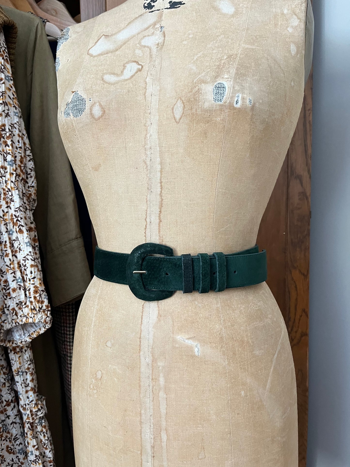 Ceinture verte forêt vintage (XS/S)
