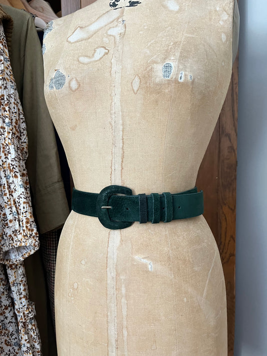 Ceinture verte forêt vintage (XS/S)