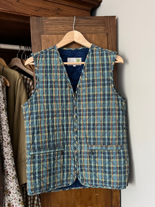 Veste sans manches carreauté (Small)