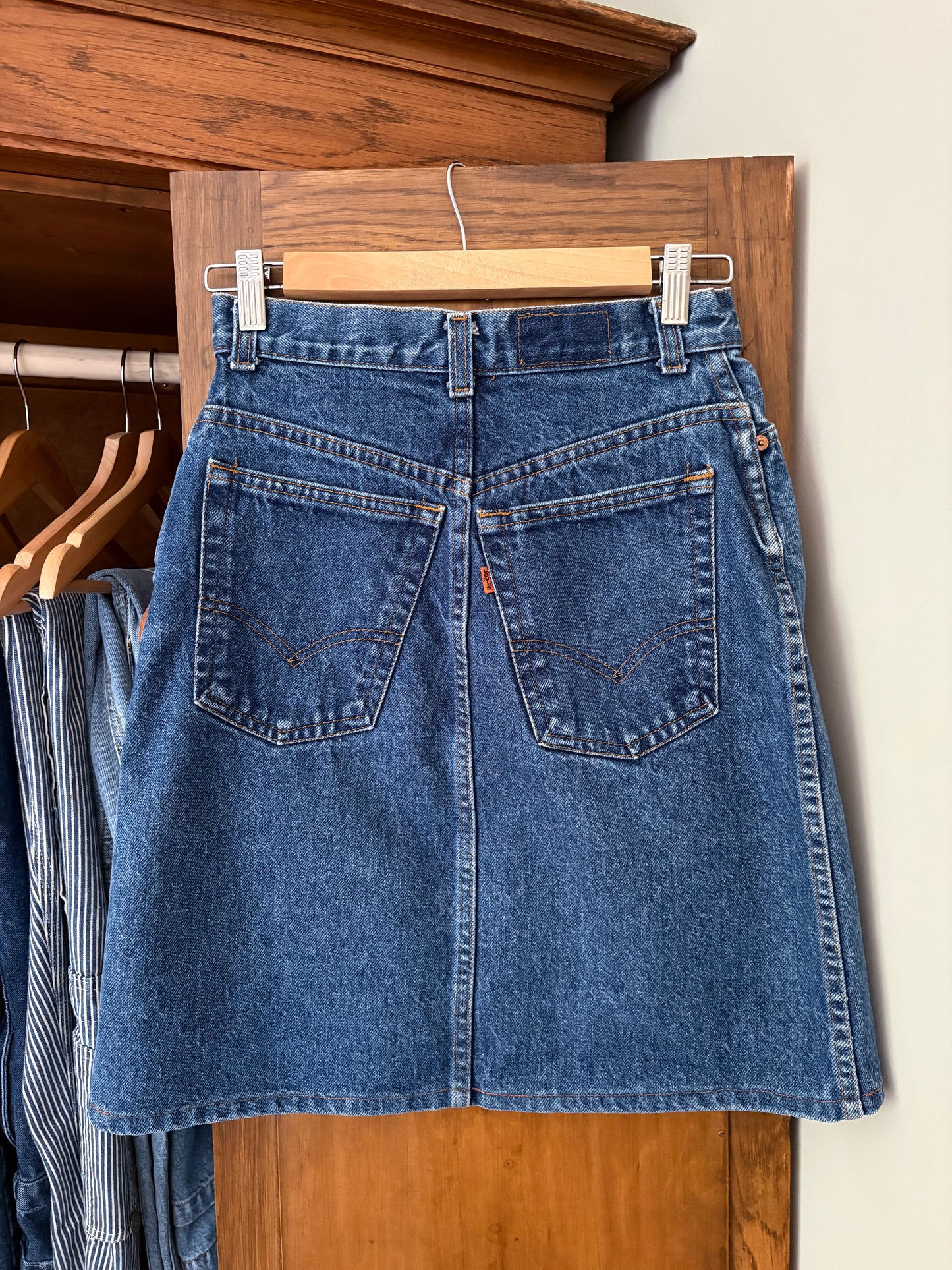 Jupe en denim vintage Levis (Xs/S)