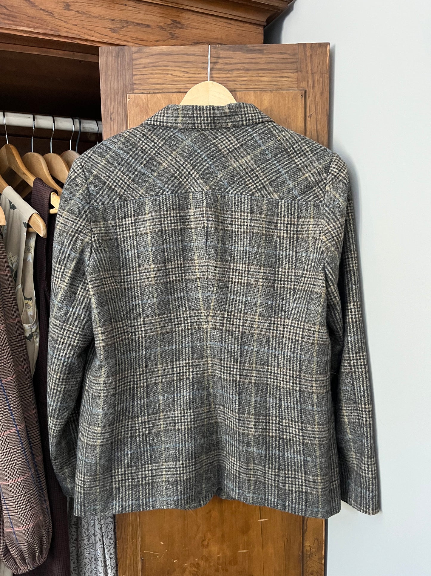 Veston à carreaux (M/L)