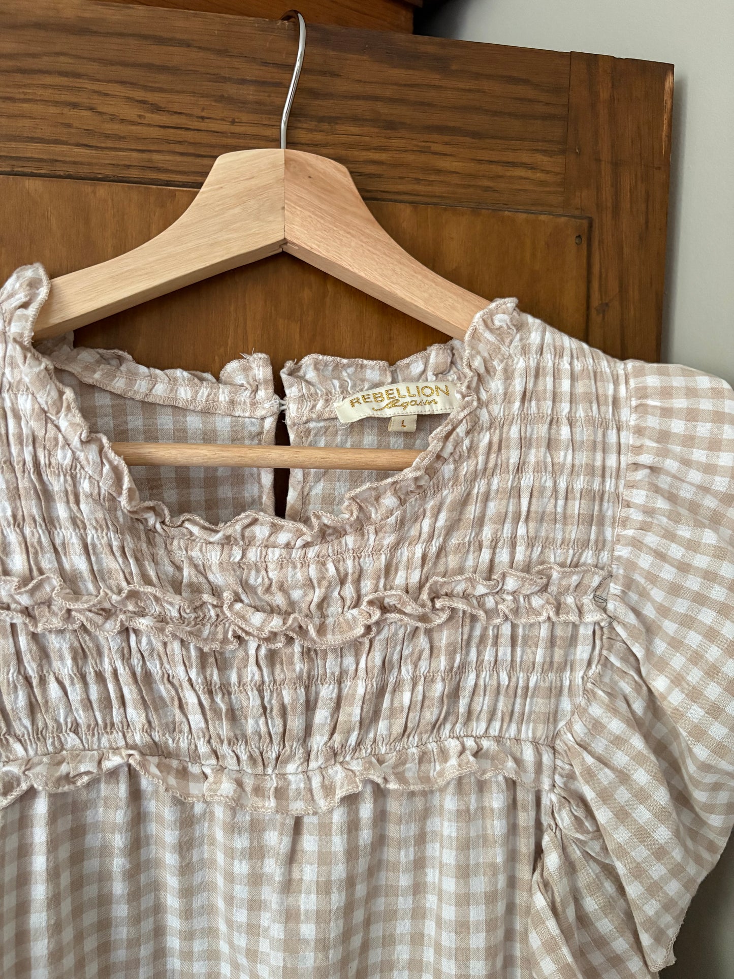 Haut vichy beige (Large)