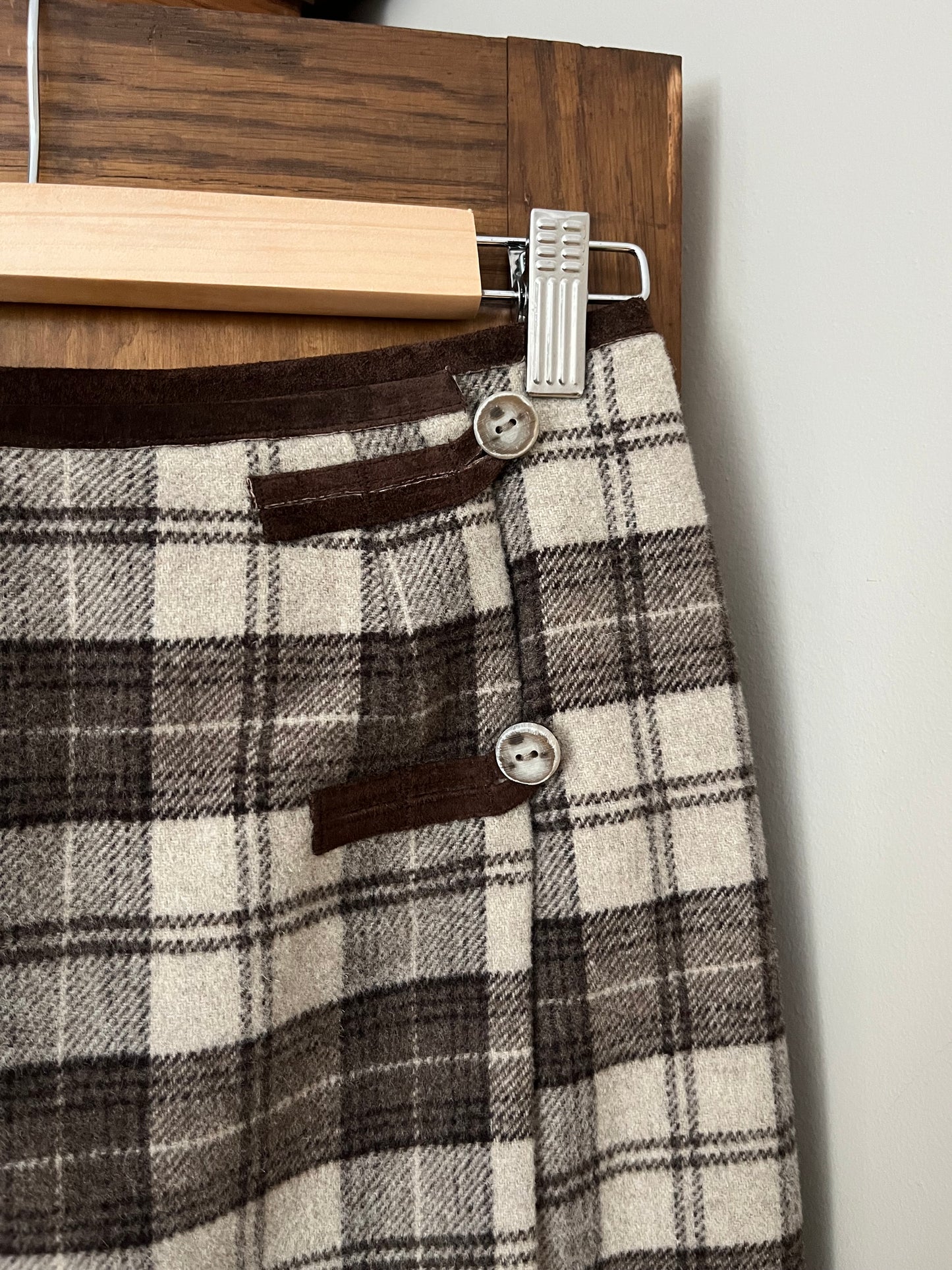 Jupe à carreaux en laine GAP (Small)
