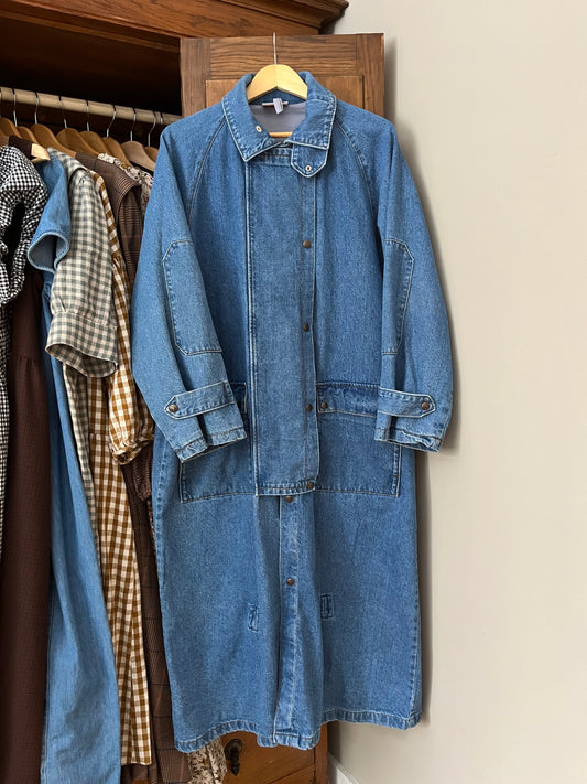 Manteau long en denim (Xlarge) *Tel quel