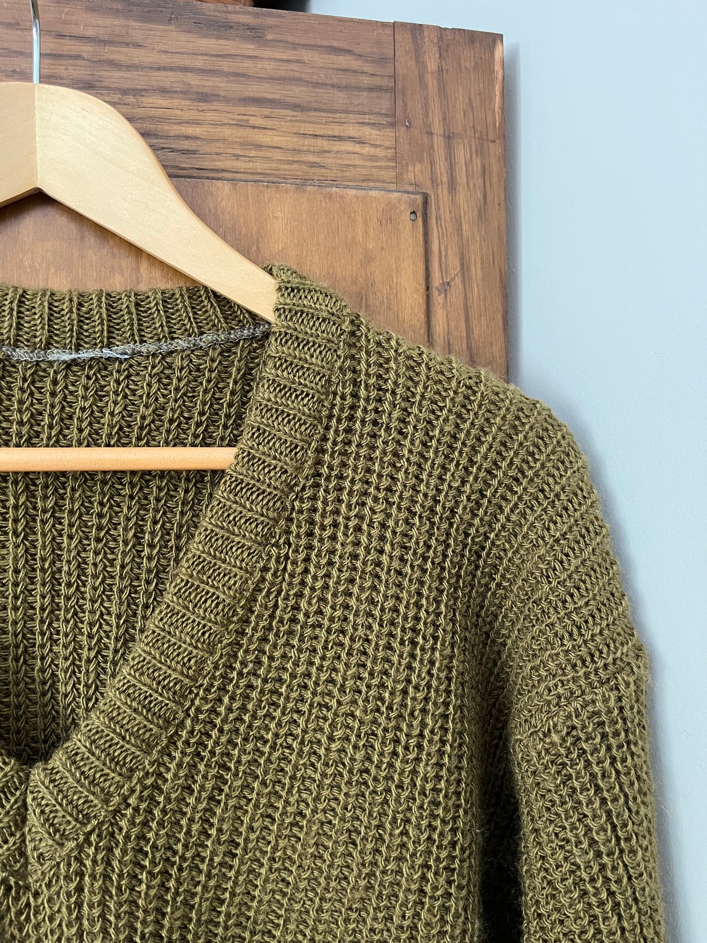 Tricot vert vintage (Médium) * Tel quel