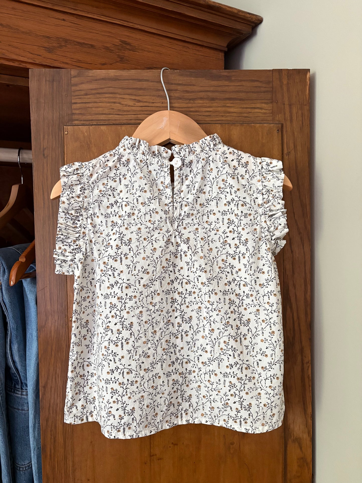 Haut à volants fleuri Soor Ploom (2-3 ans)
