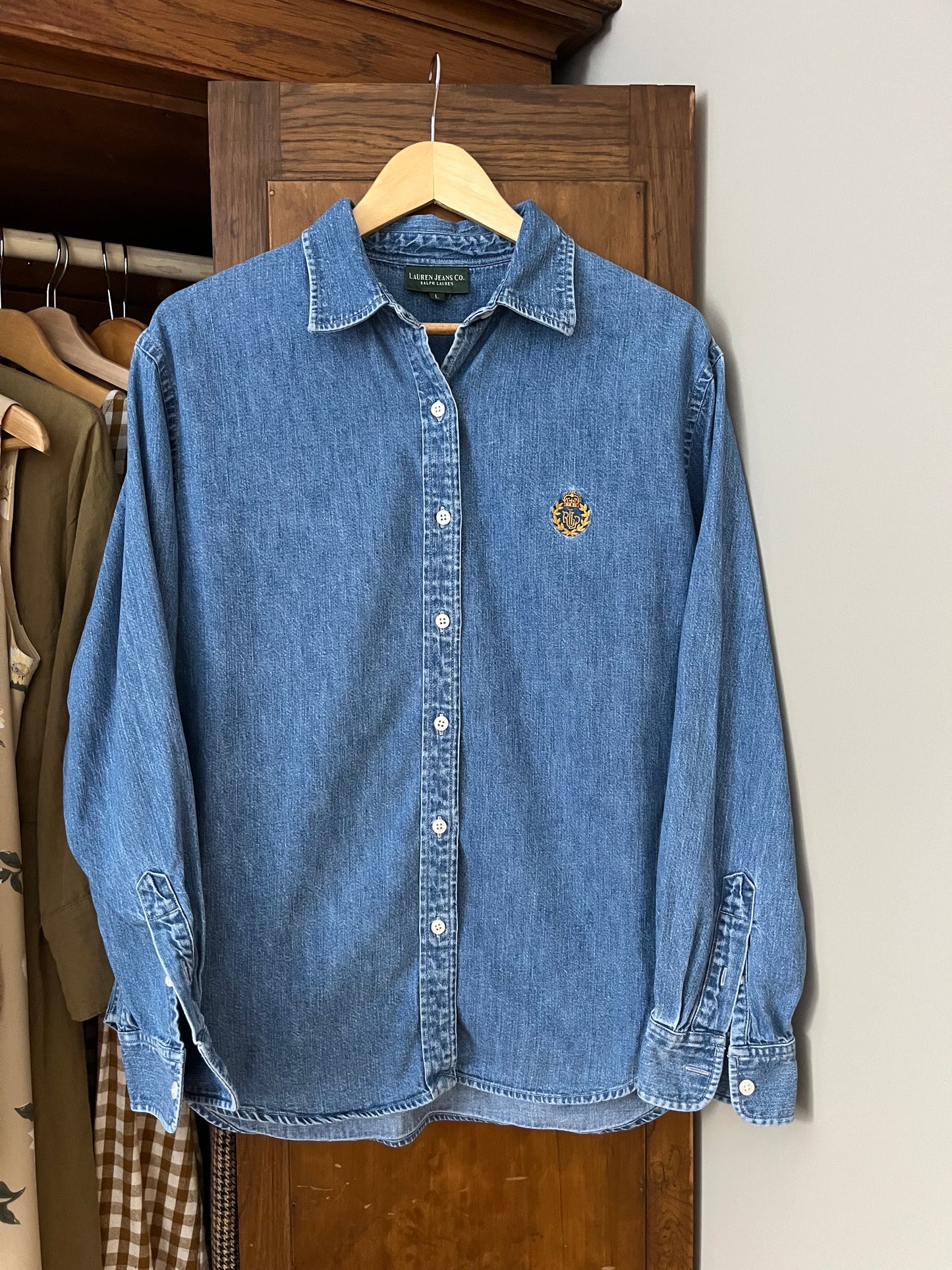 Chemise en denim vintage Ralph Lauren (Large)