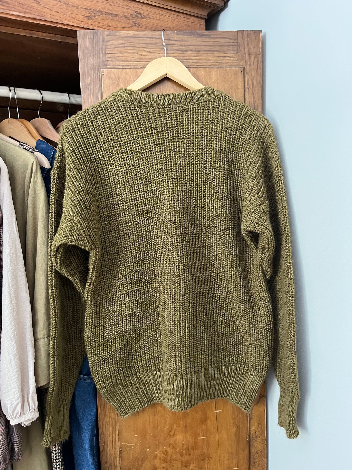 Tricot vert vintage (Médium) * Tel quel
