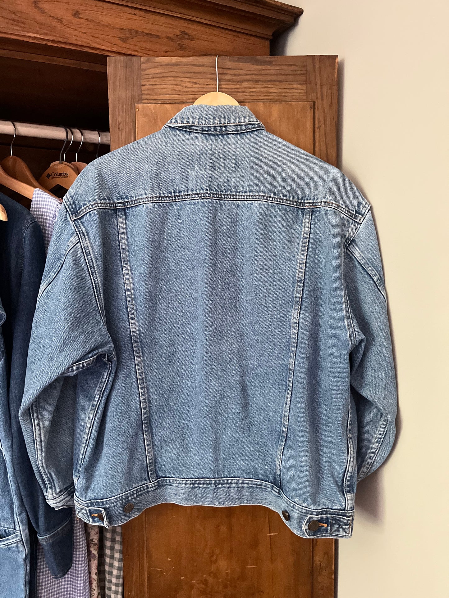 Manteau en denim vintage Eddie Bauer (Médium)