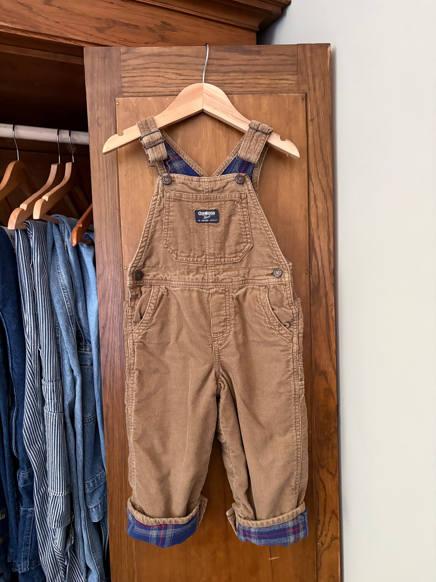 Salopette doublée en corduroy Oshkosh (24 mois)