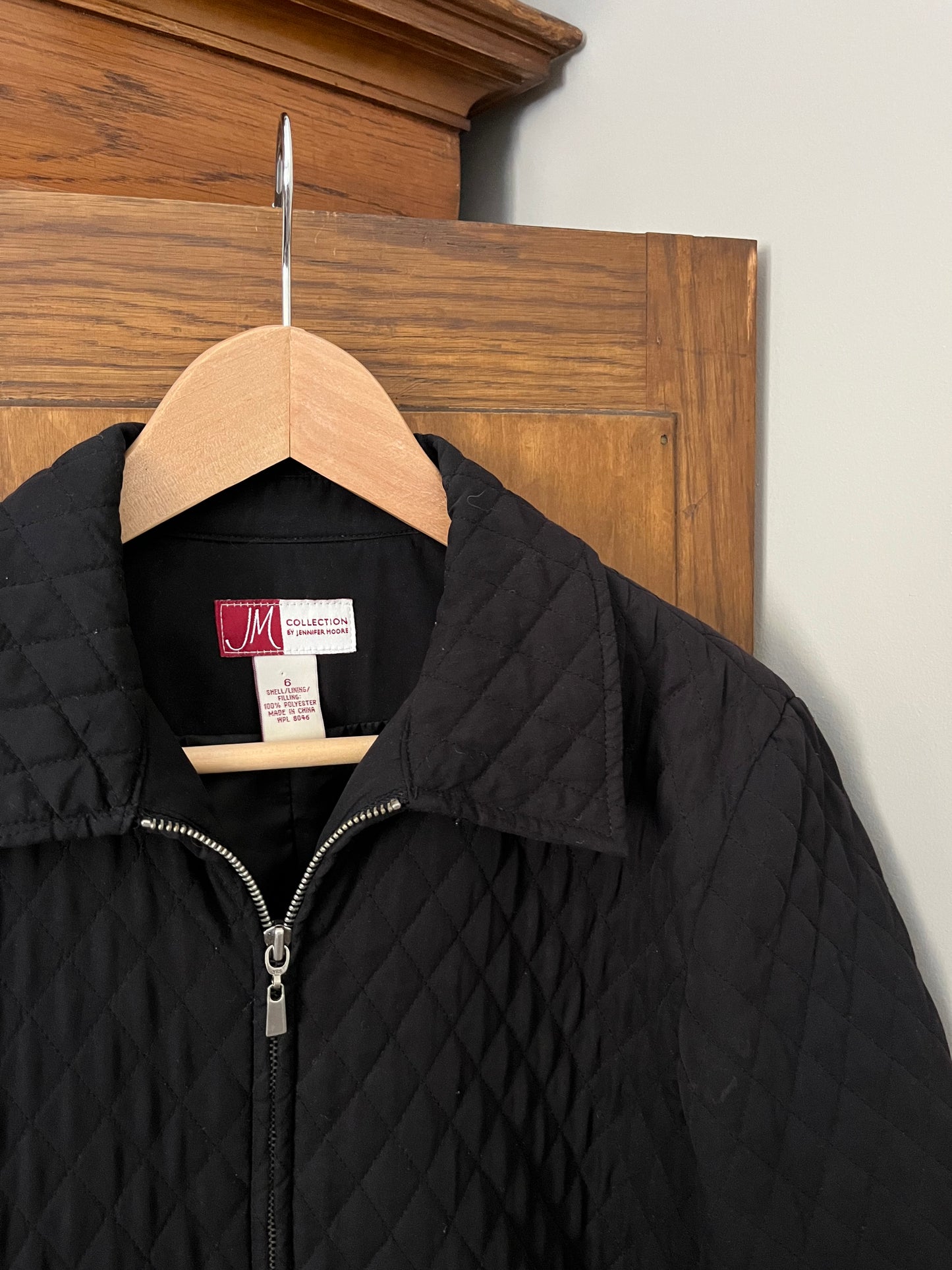 Manteau piqué noir (Small)