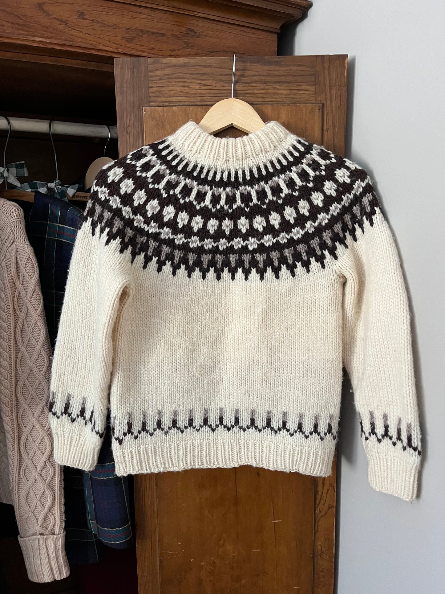 Tricot fait à la main fair isle (Xsmall)