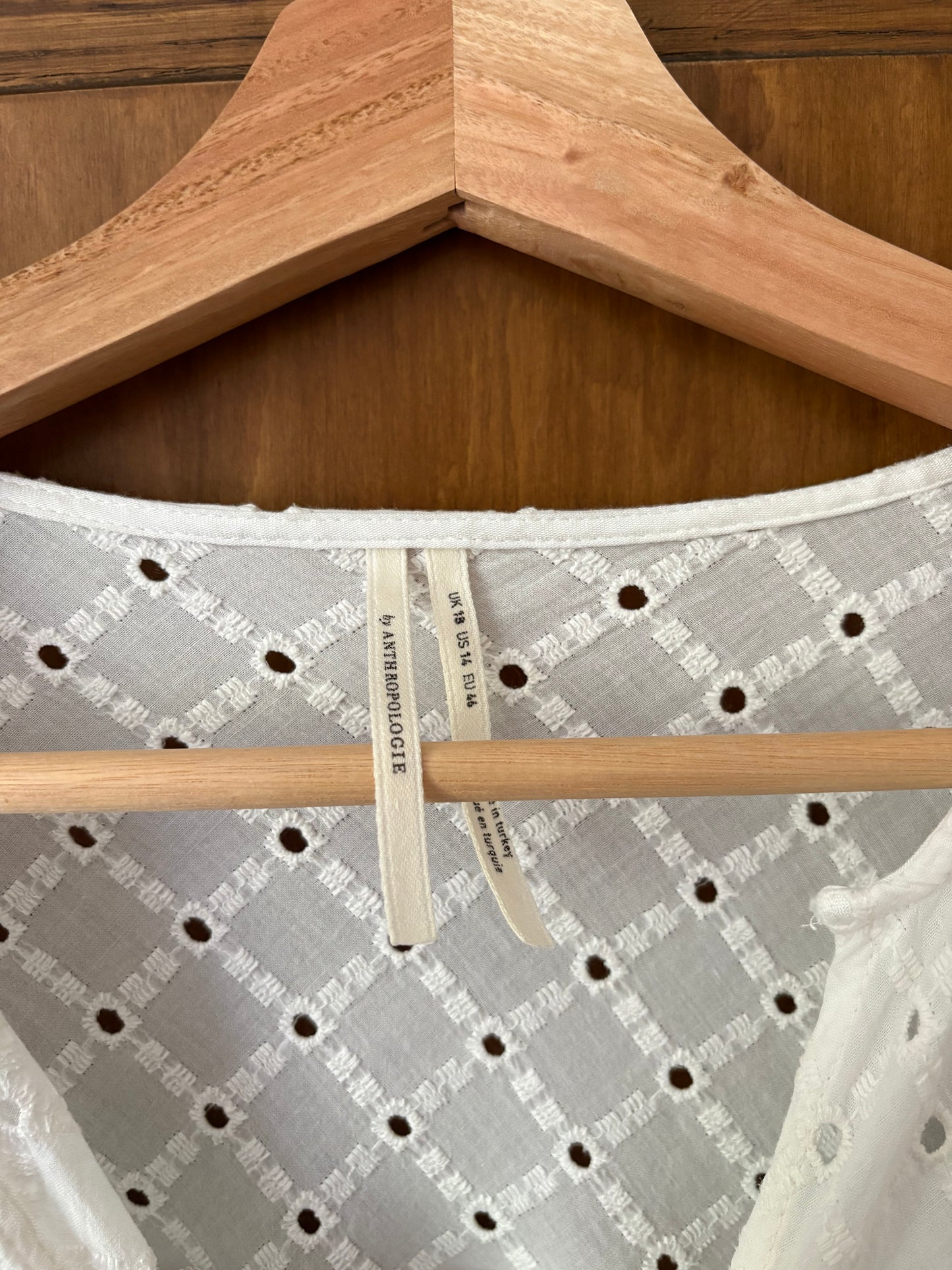 Robe blanche broderie Antropologie (Large)