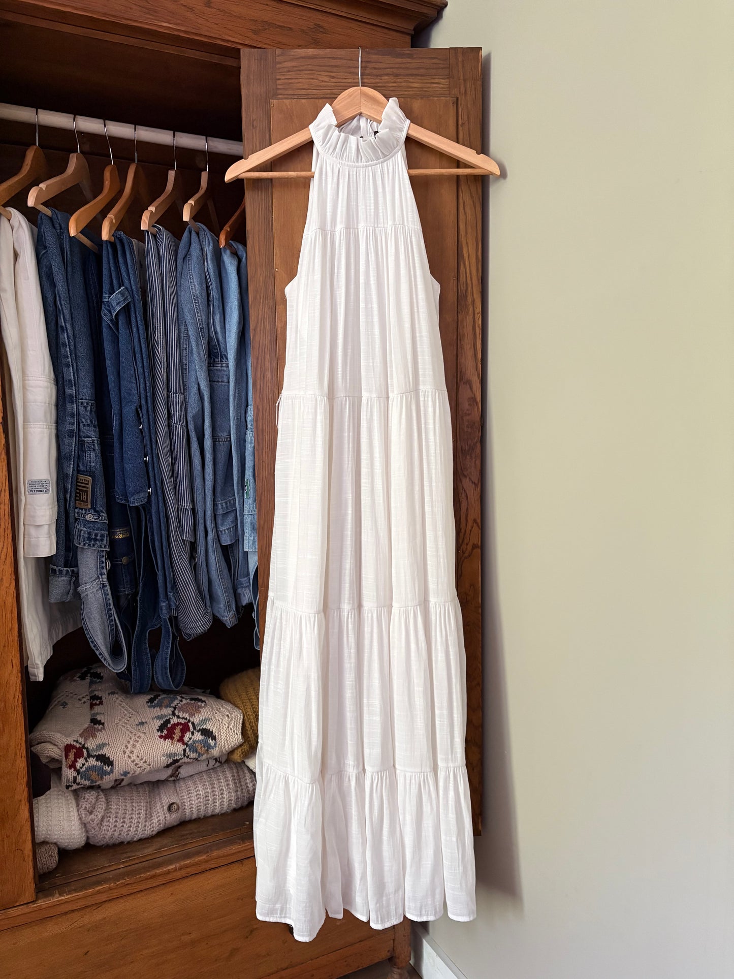 Robe *Très longue* blanche Banana Republic (Xs/Small)