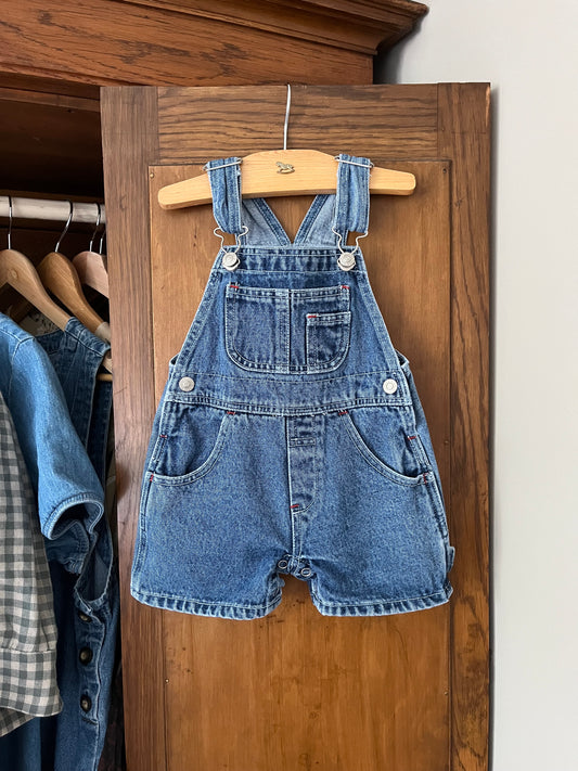 Salopette short en denim (12 mois)