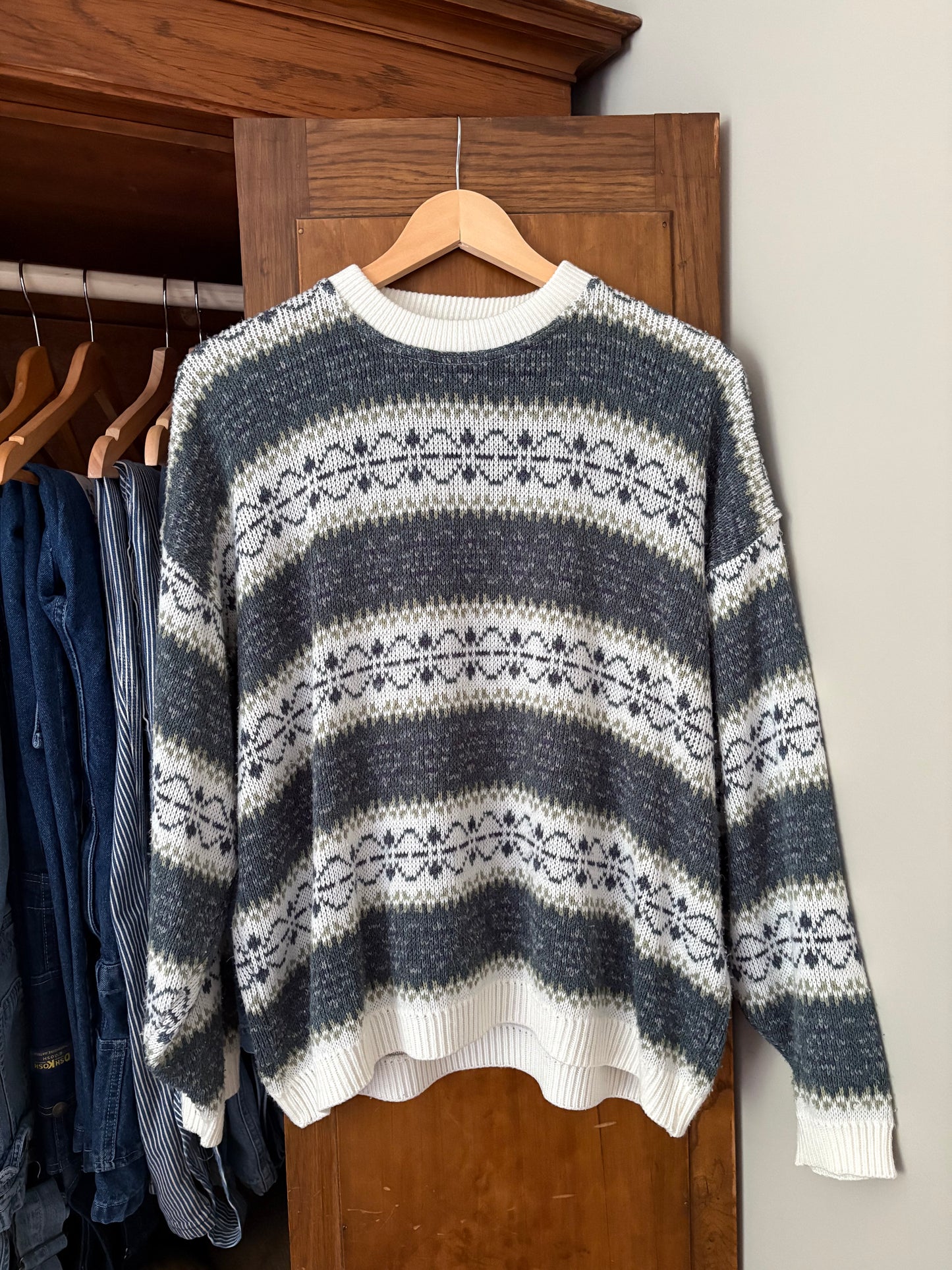 Tricot vintage à motif (M/L) *Tel quel
