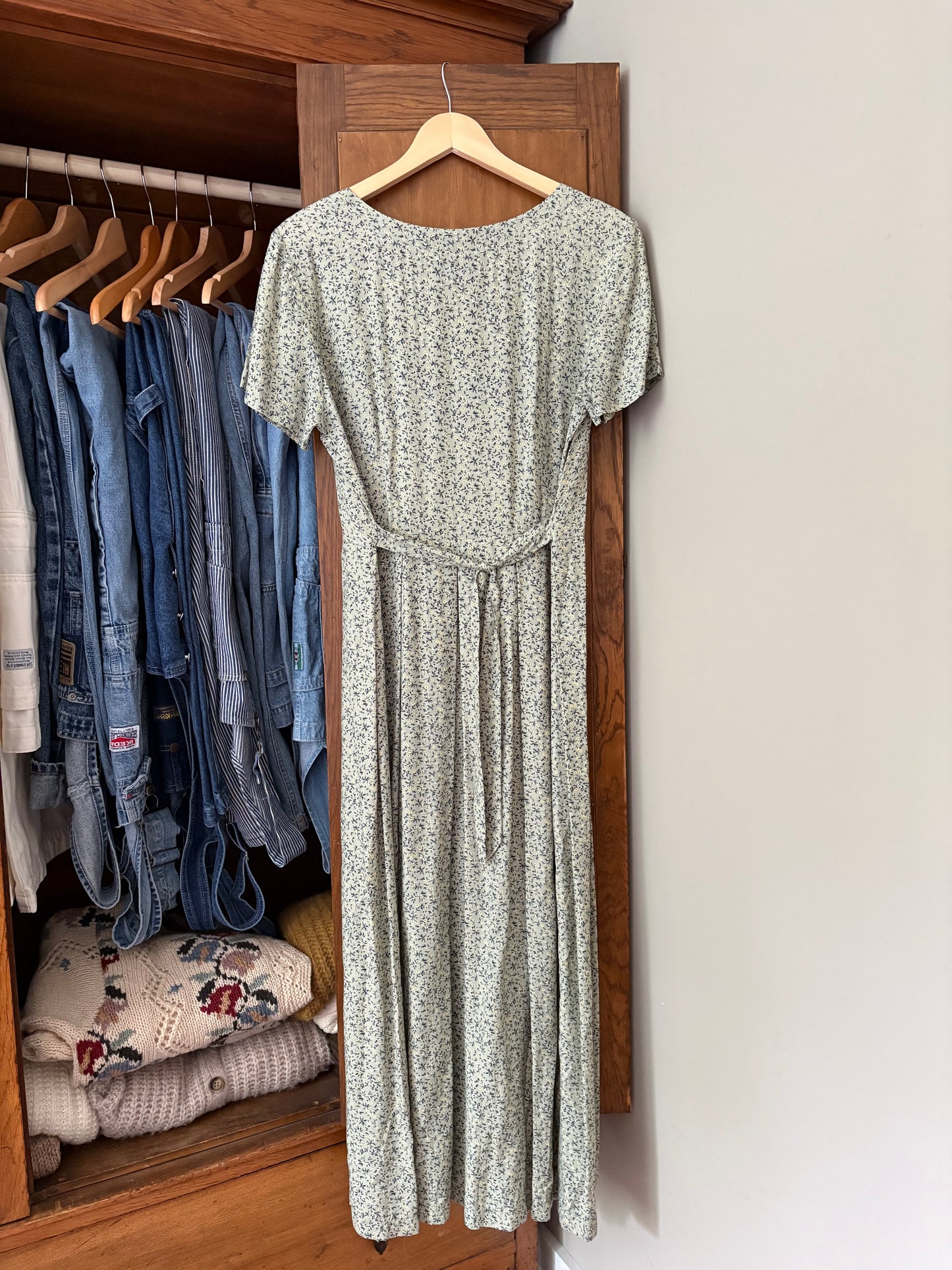 Robe longue fleurie Twik vintage (Médium)