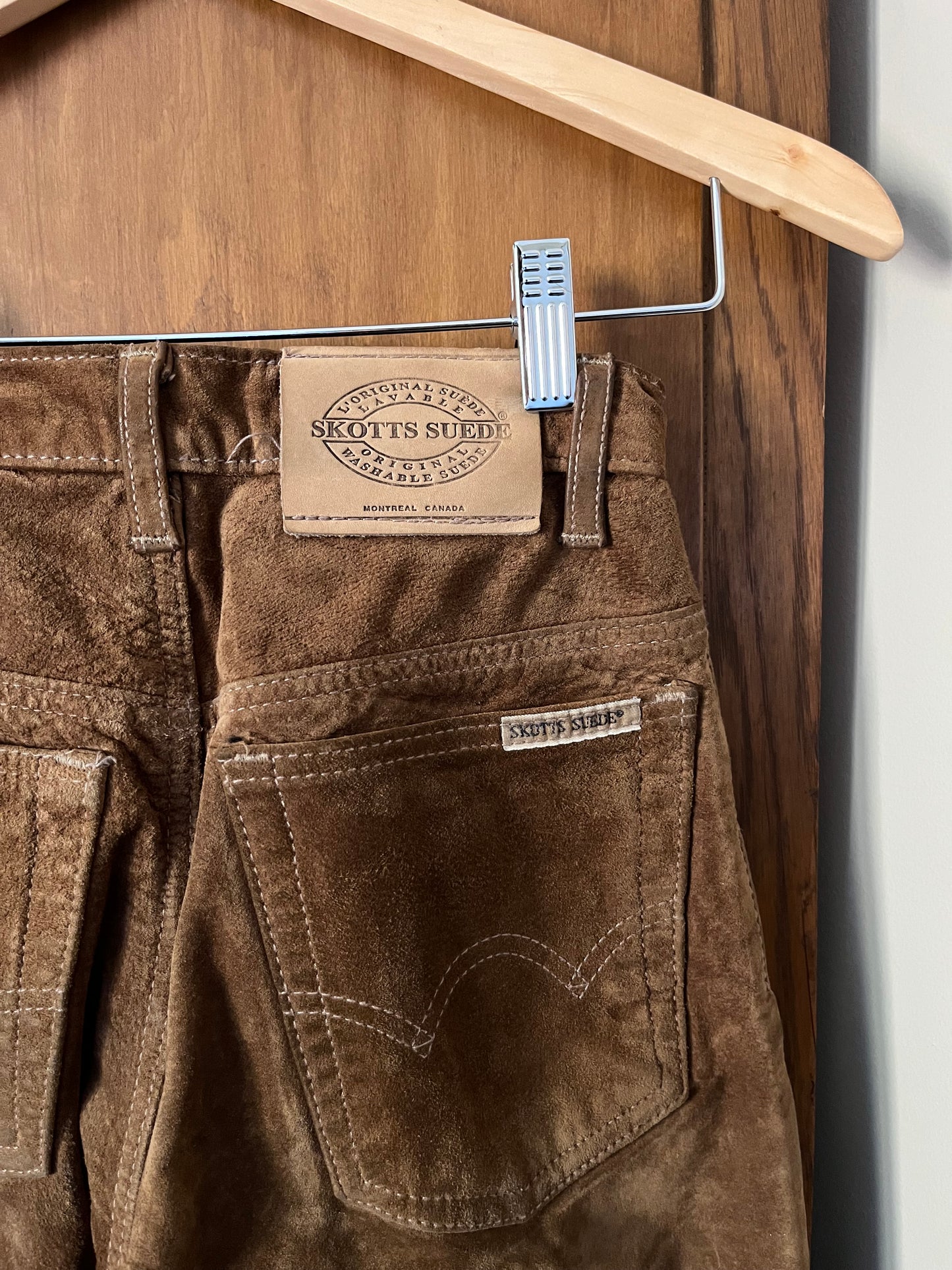 Pantalon en suède vintage (Xxs)