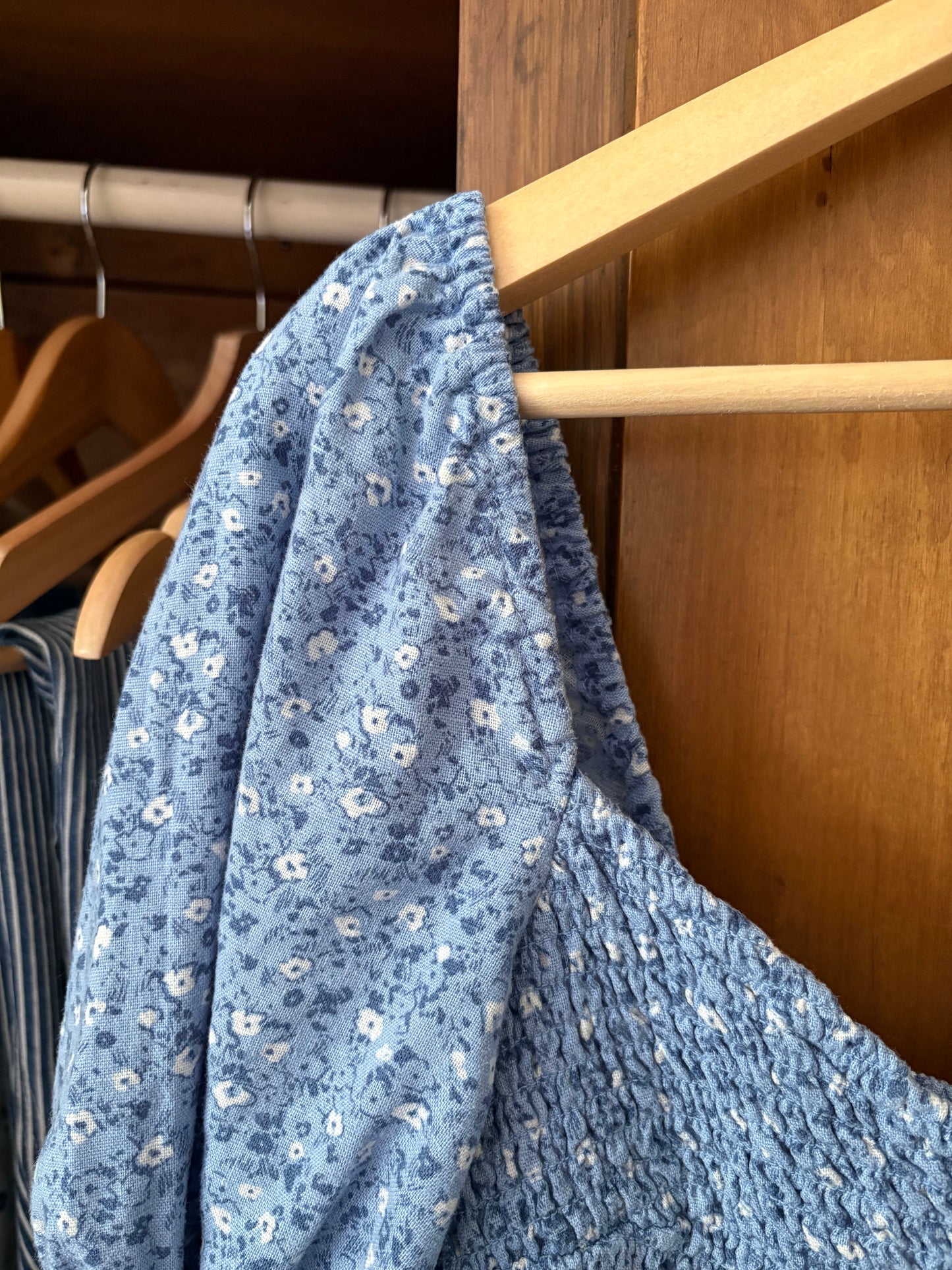 Haut nid d’abeille fleuri Abercrombie (M/L)