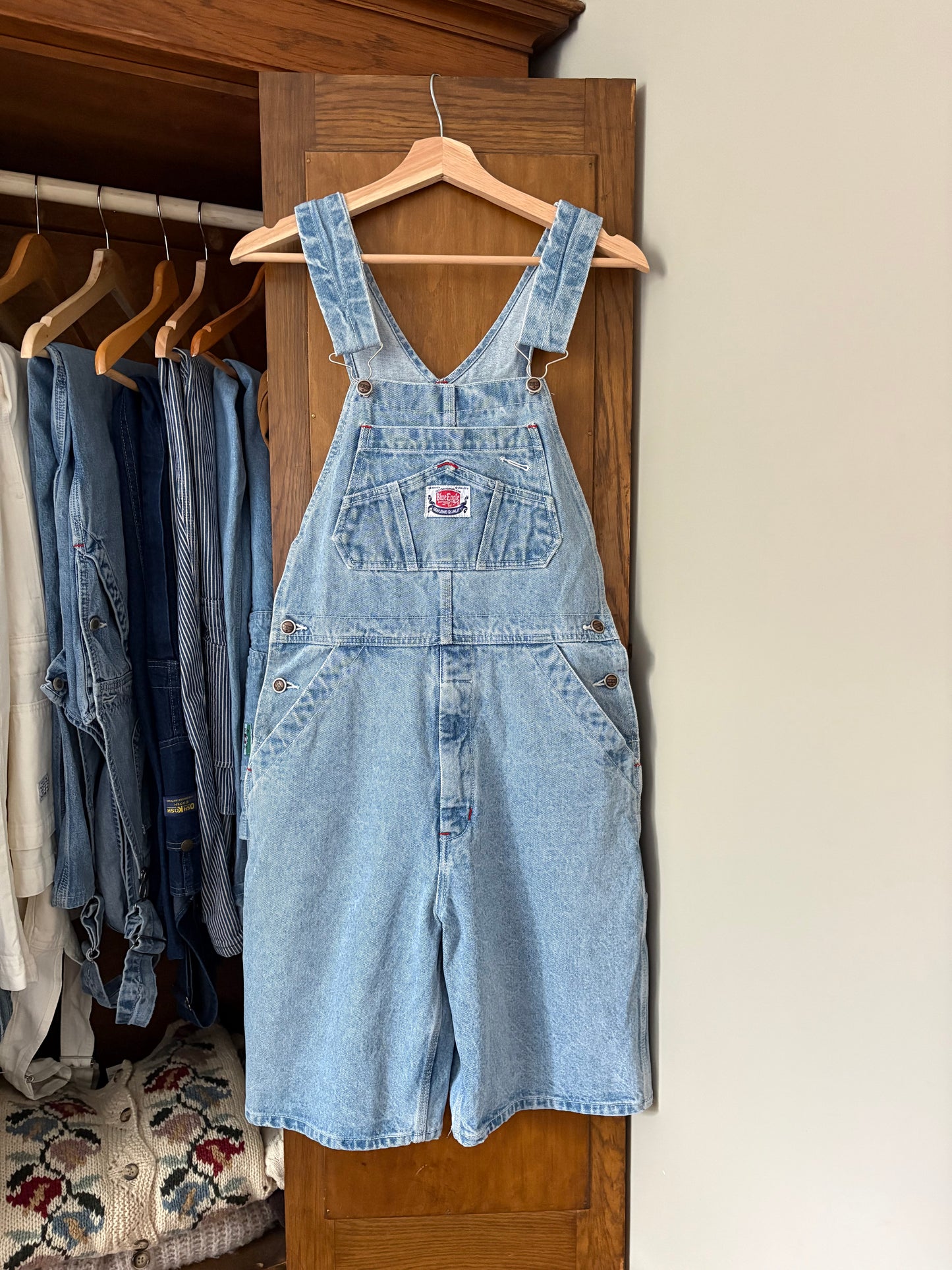 Salopette short vintage Blue Eagle (Small)