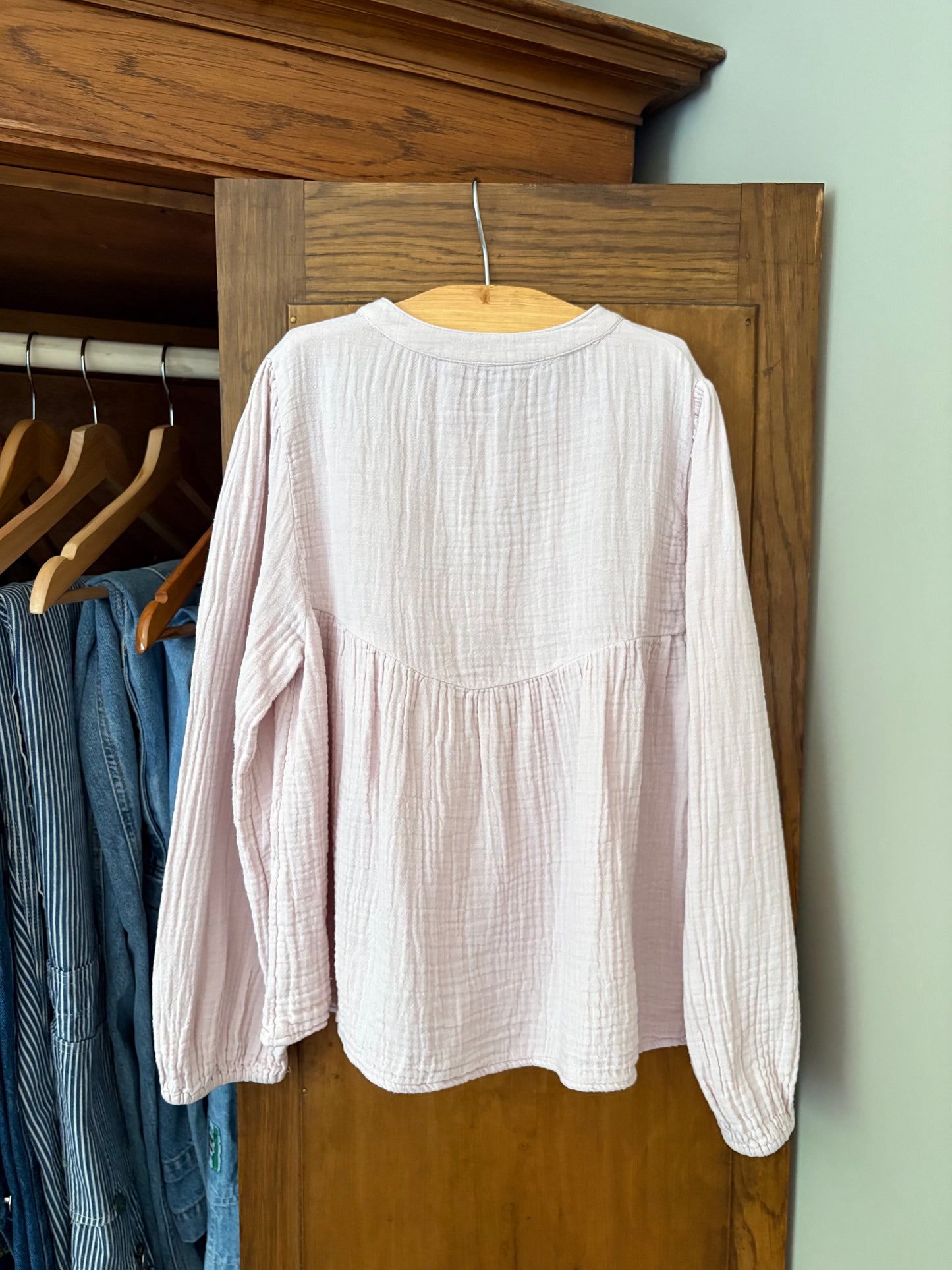Blouse rose pâle Mango (8 ans)