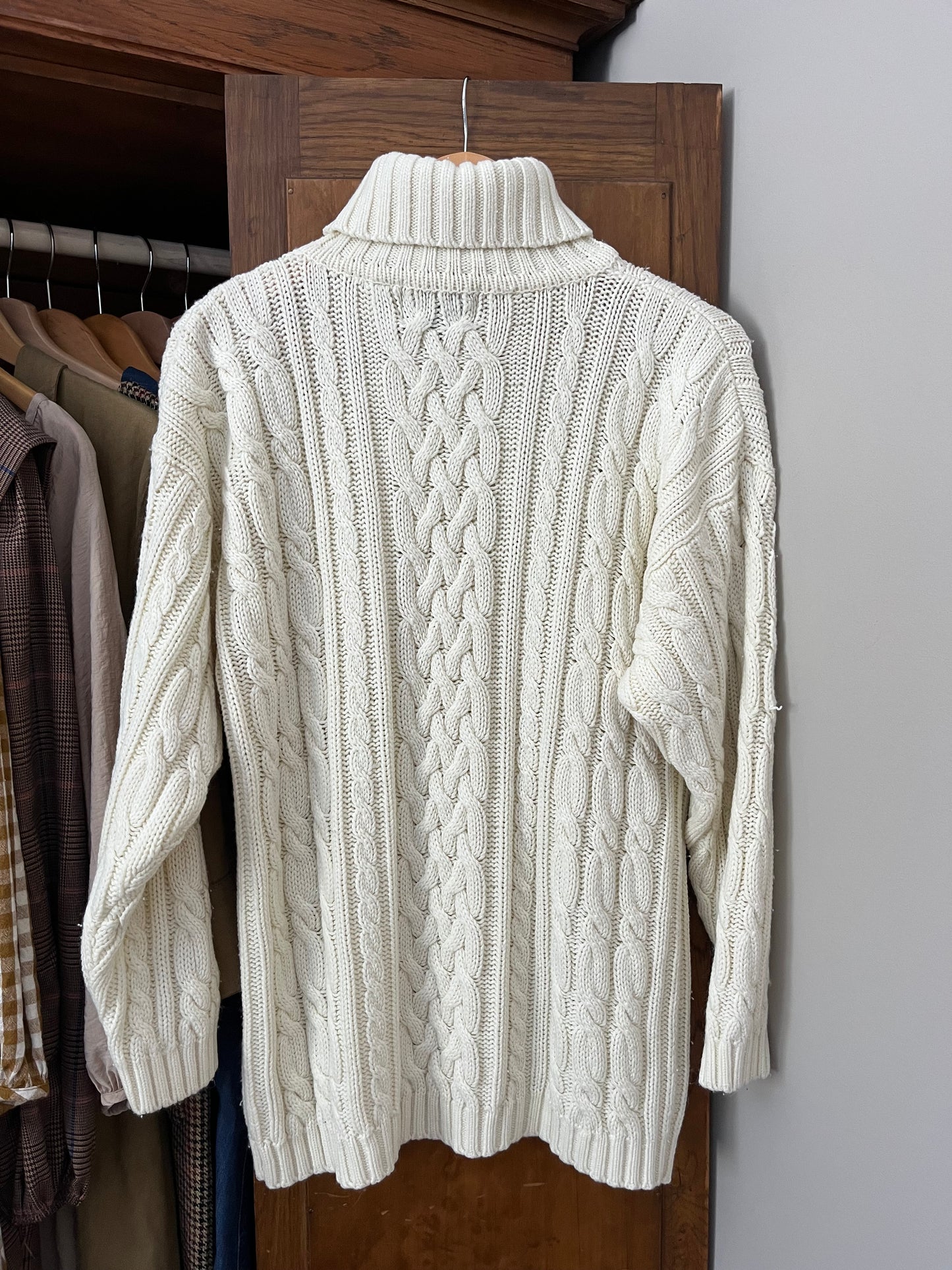 Tricot crème Fisherman (Medium) *Tel quel