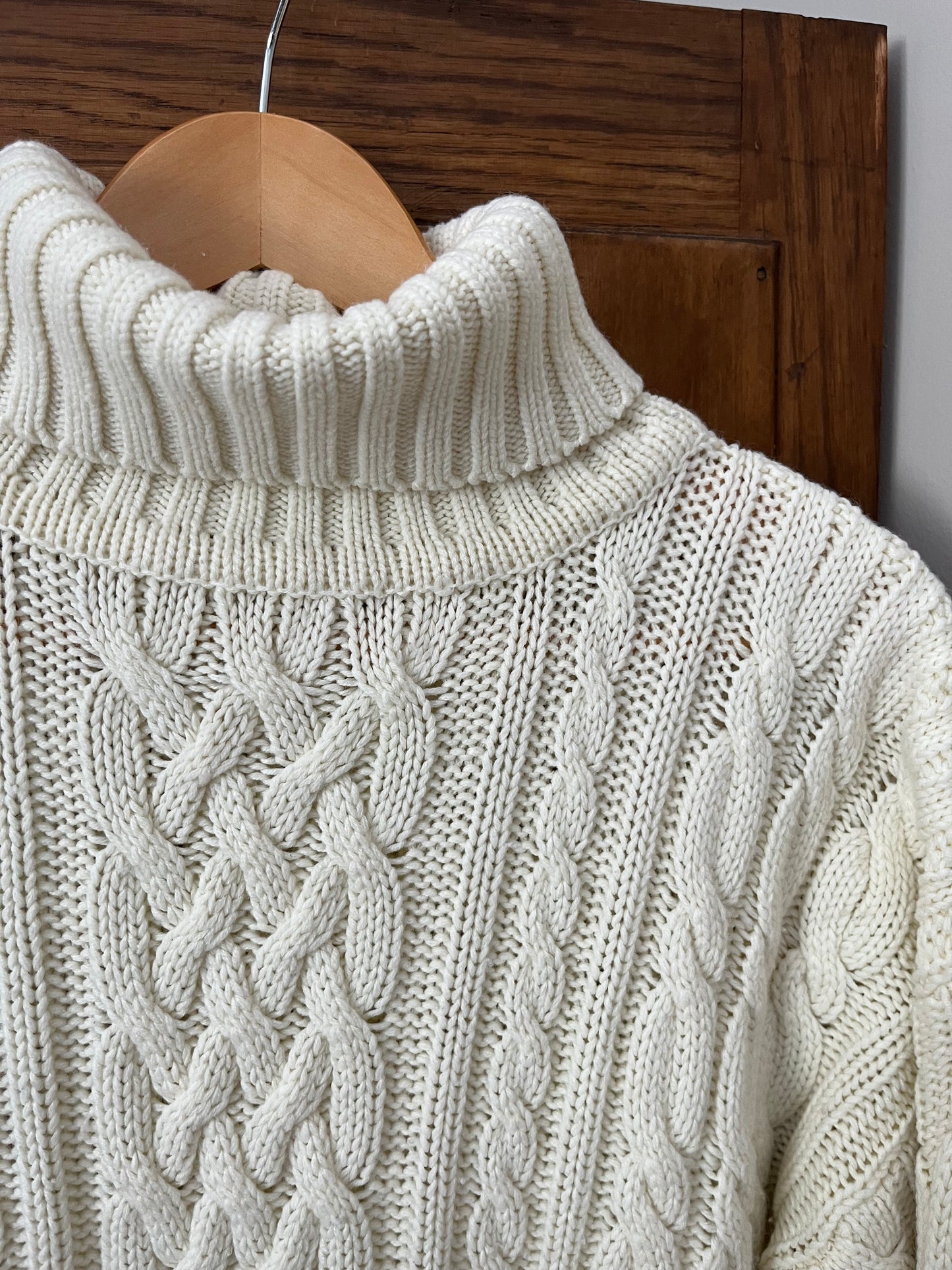 Tricot crème Fisherman (Medium) *Tel quel