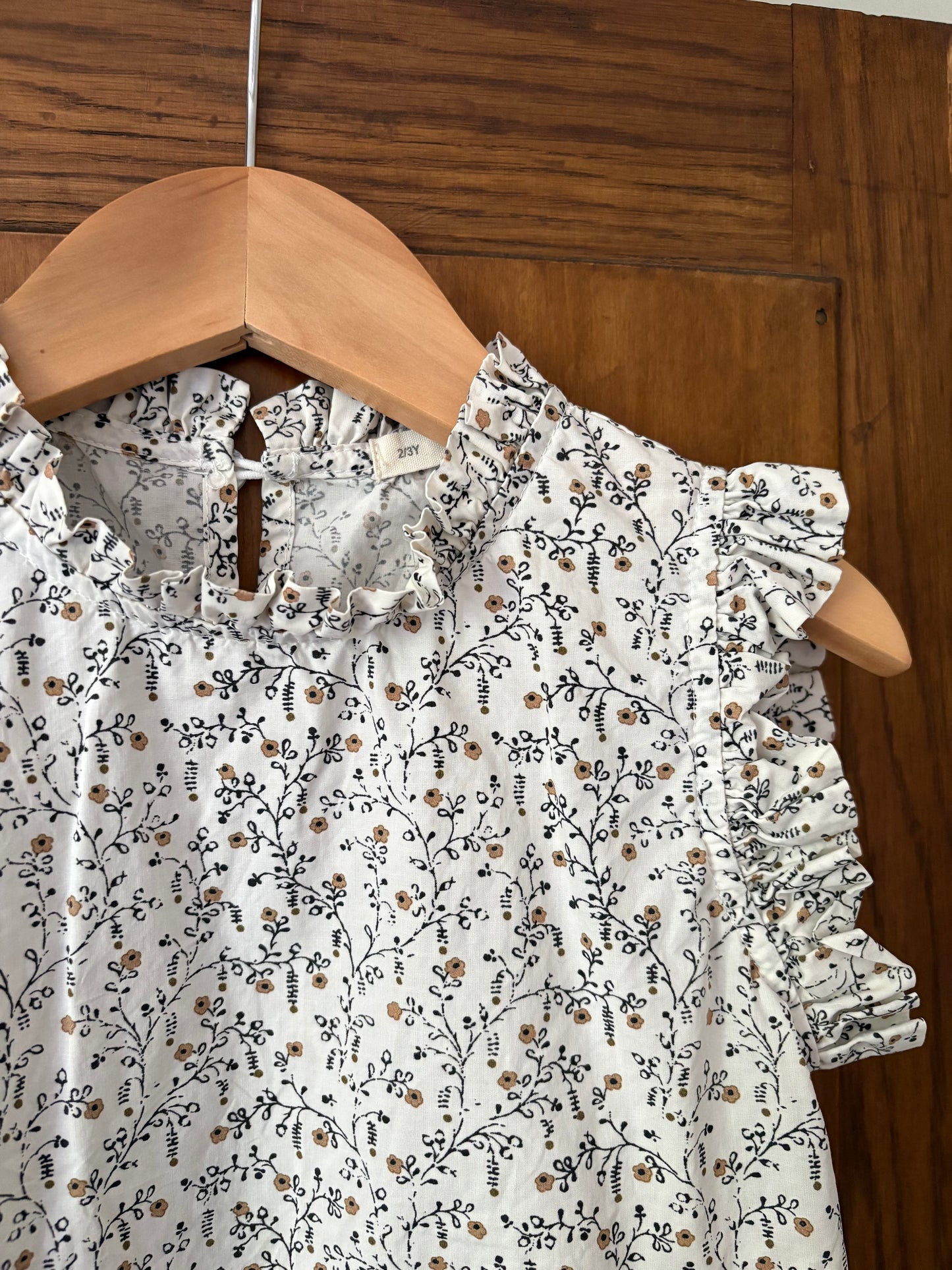 Haut à volants fleuri Soor Ploom (2-3 ans)