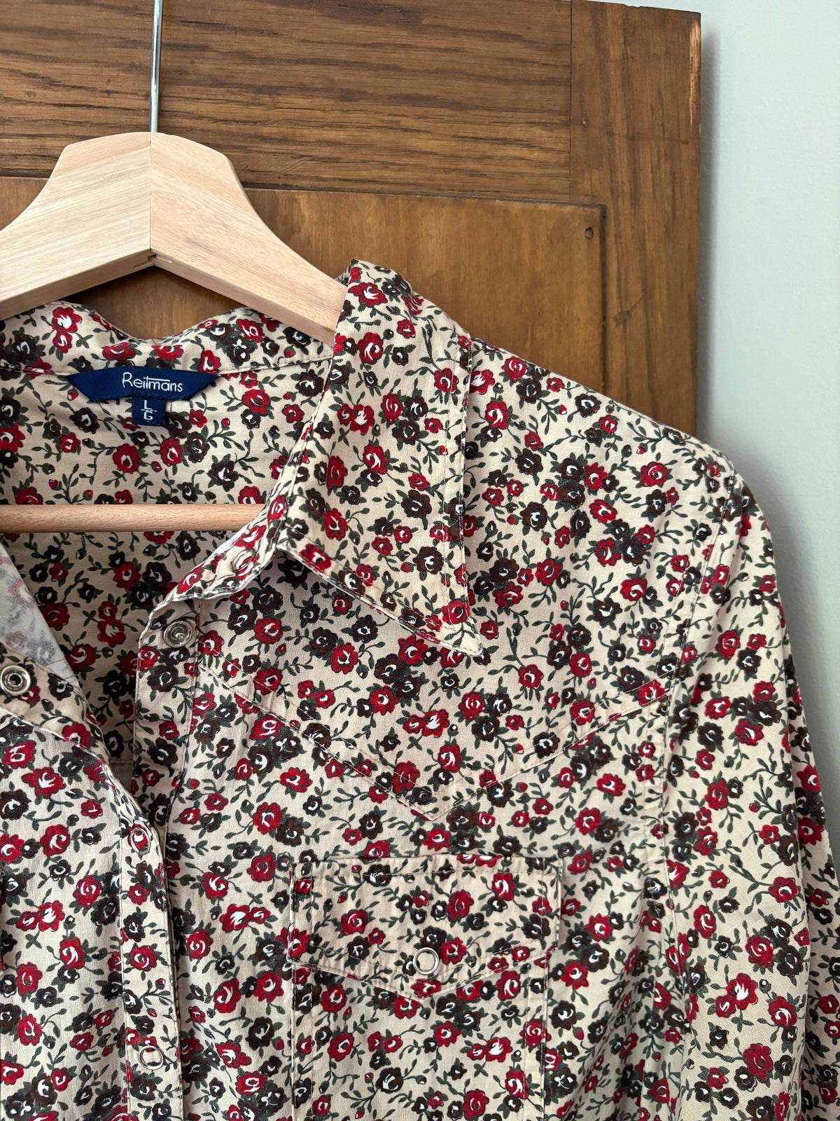 Chemise fleurie vintage Reitmans (M/L)