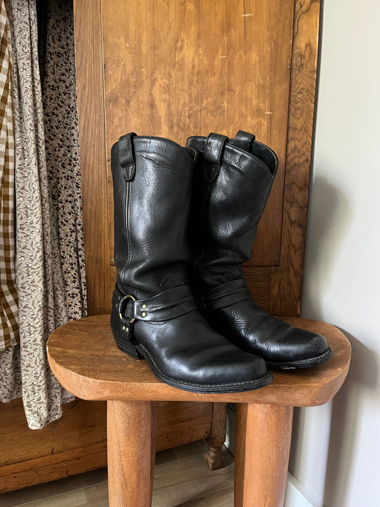 Bottes en cuir western (grandeur 8)