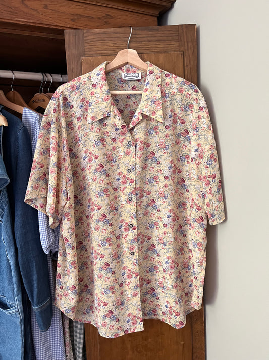 Chemise vintage fleurie (Xxlarge)