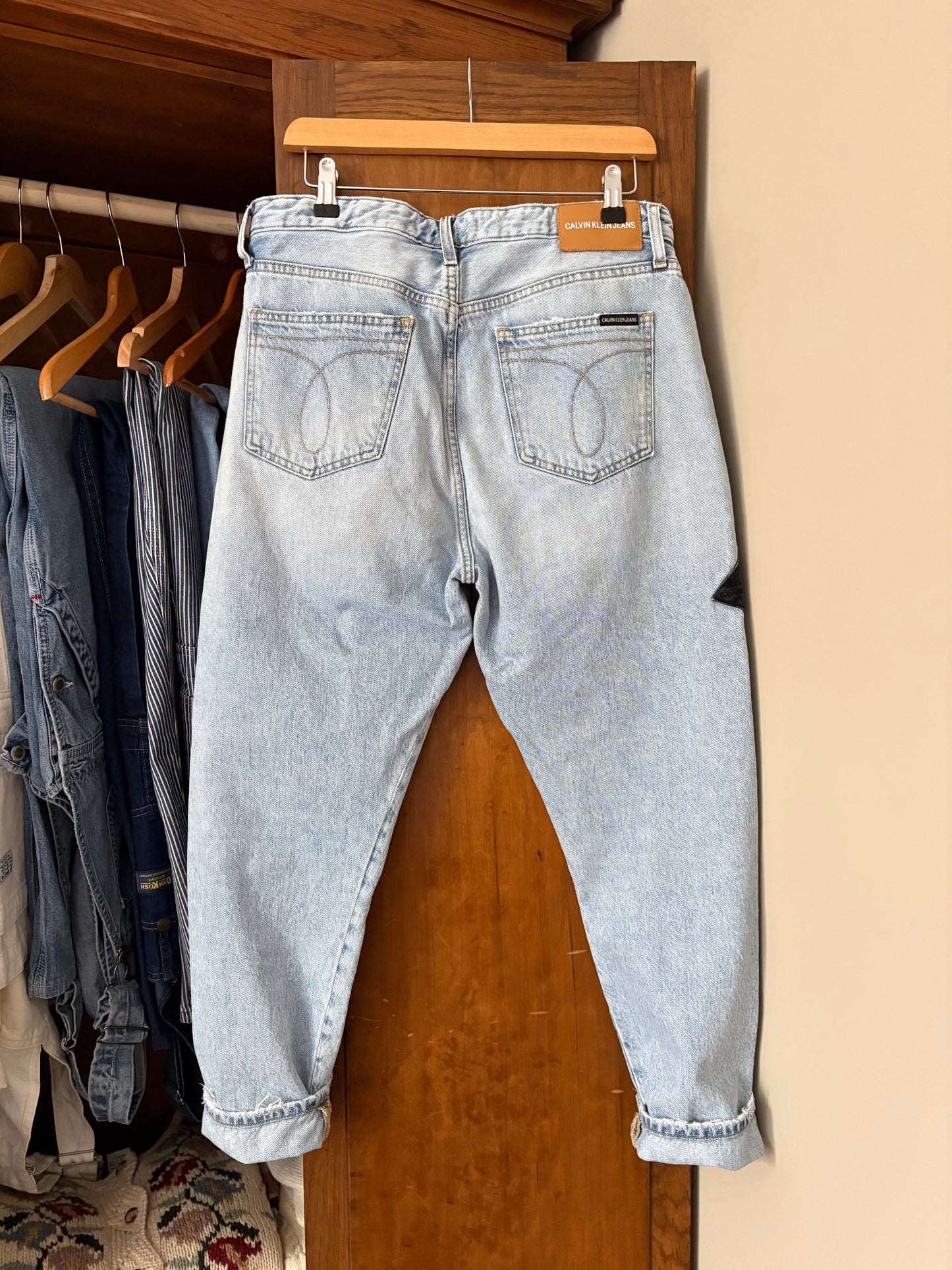 Jeans patchwork Calvin Klein (Médium)