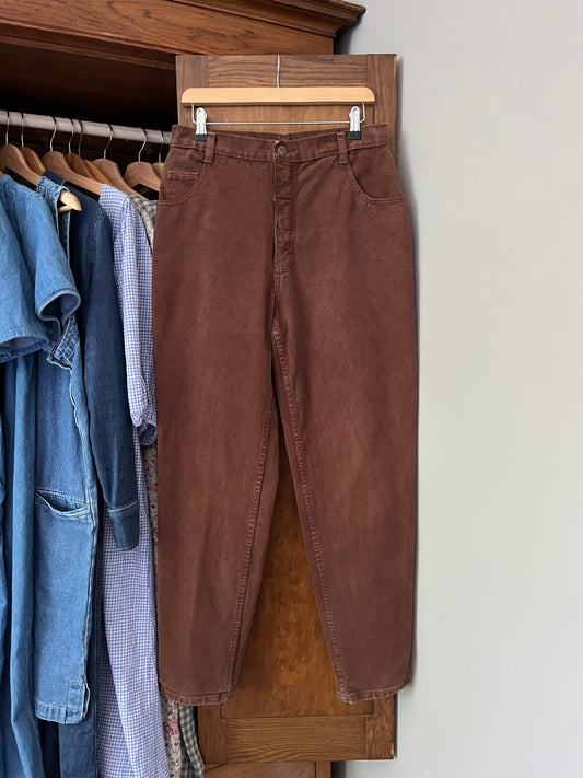 Jeans vintage brune (Médium)