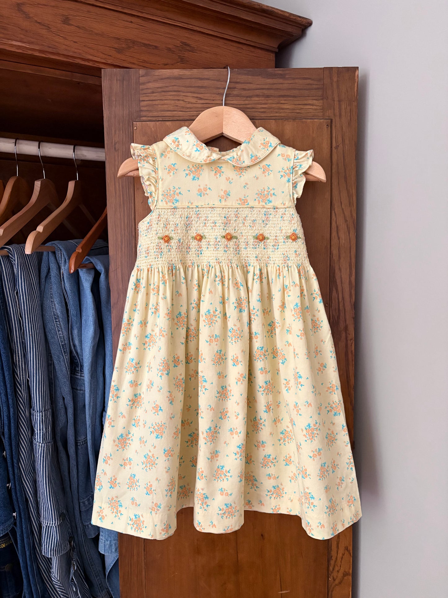 Robe fleurie vintage Laura Ashley (3 ans)