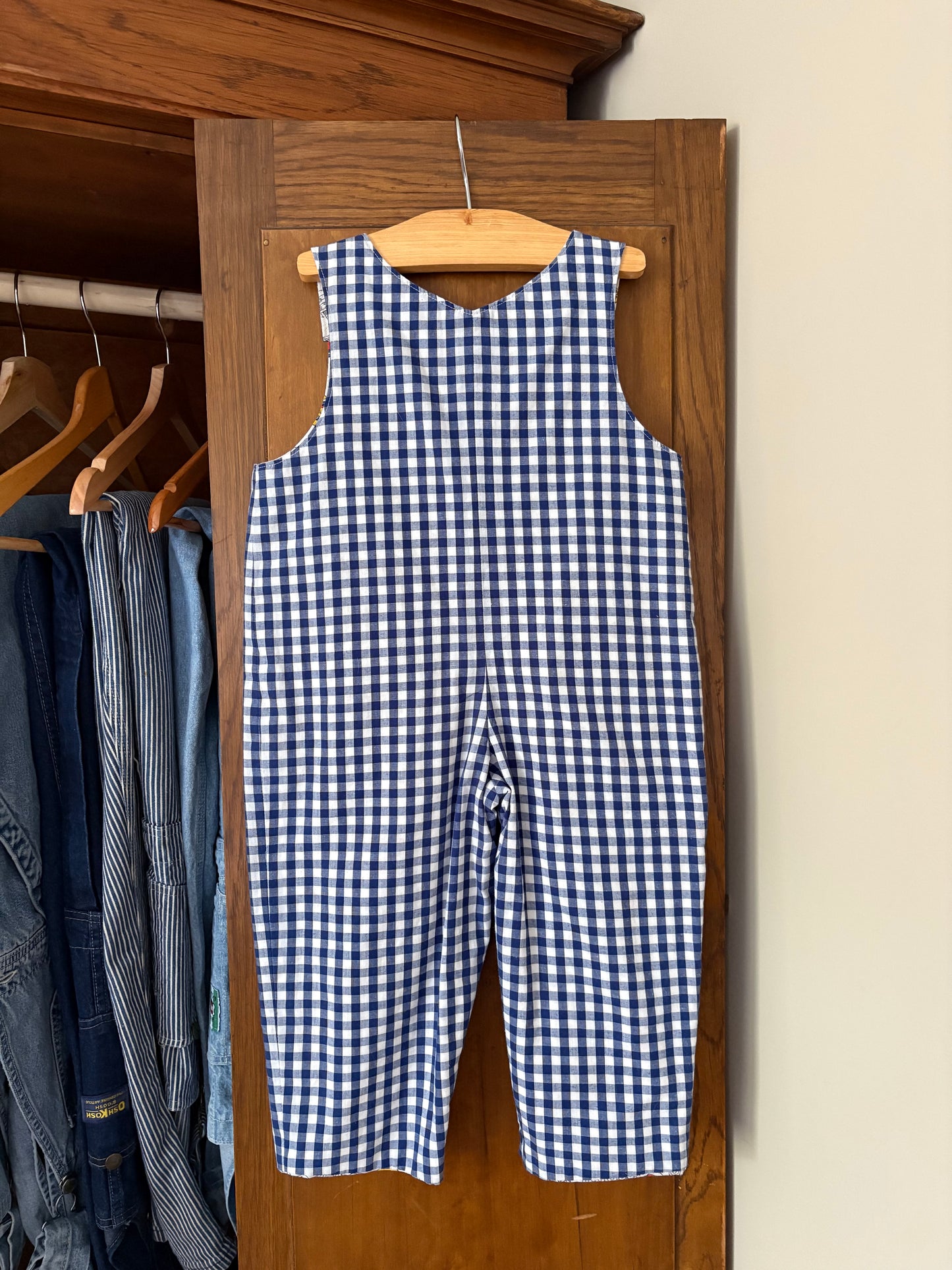 Une pièce vichy bleu *Reversible (2 ans)
