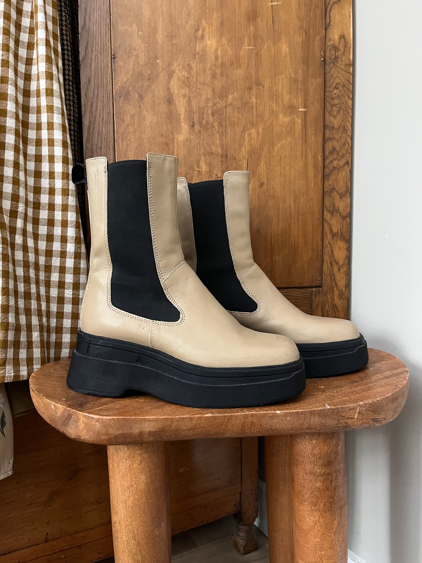 Bottes beige Vagabond (Pointure 6.5)