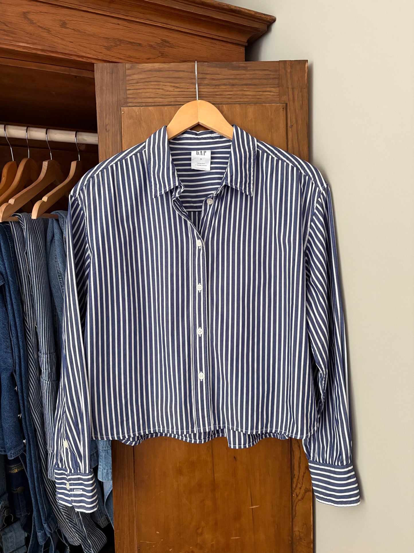 Chemise lignée crop GAP (Médium)
