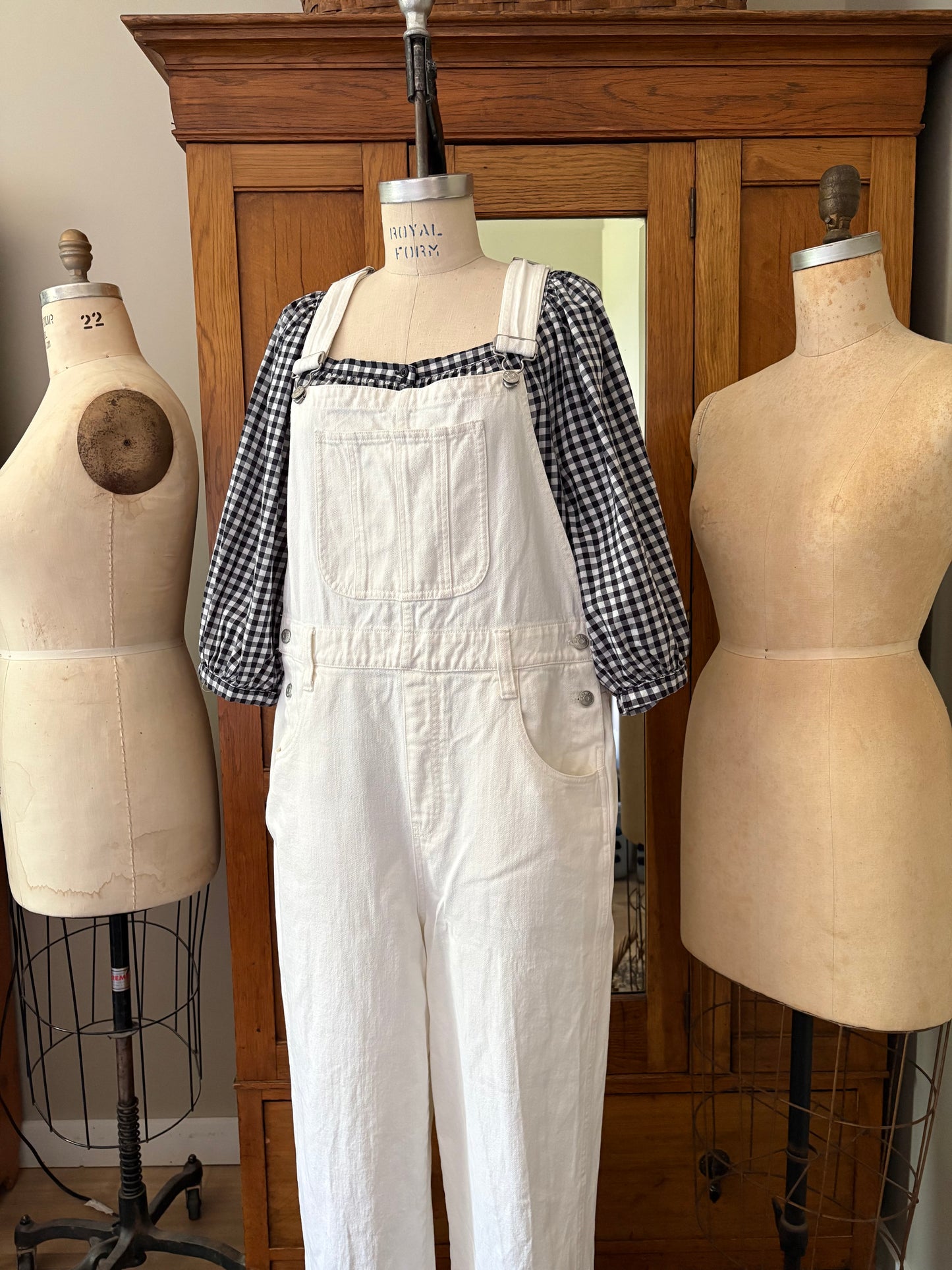 Salopette *très longue* blanche Madewell (Xlarge)