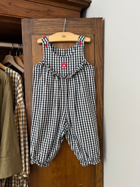 Salopette vichy vintage Oshkosh (18 mois)