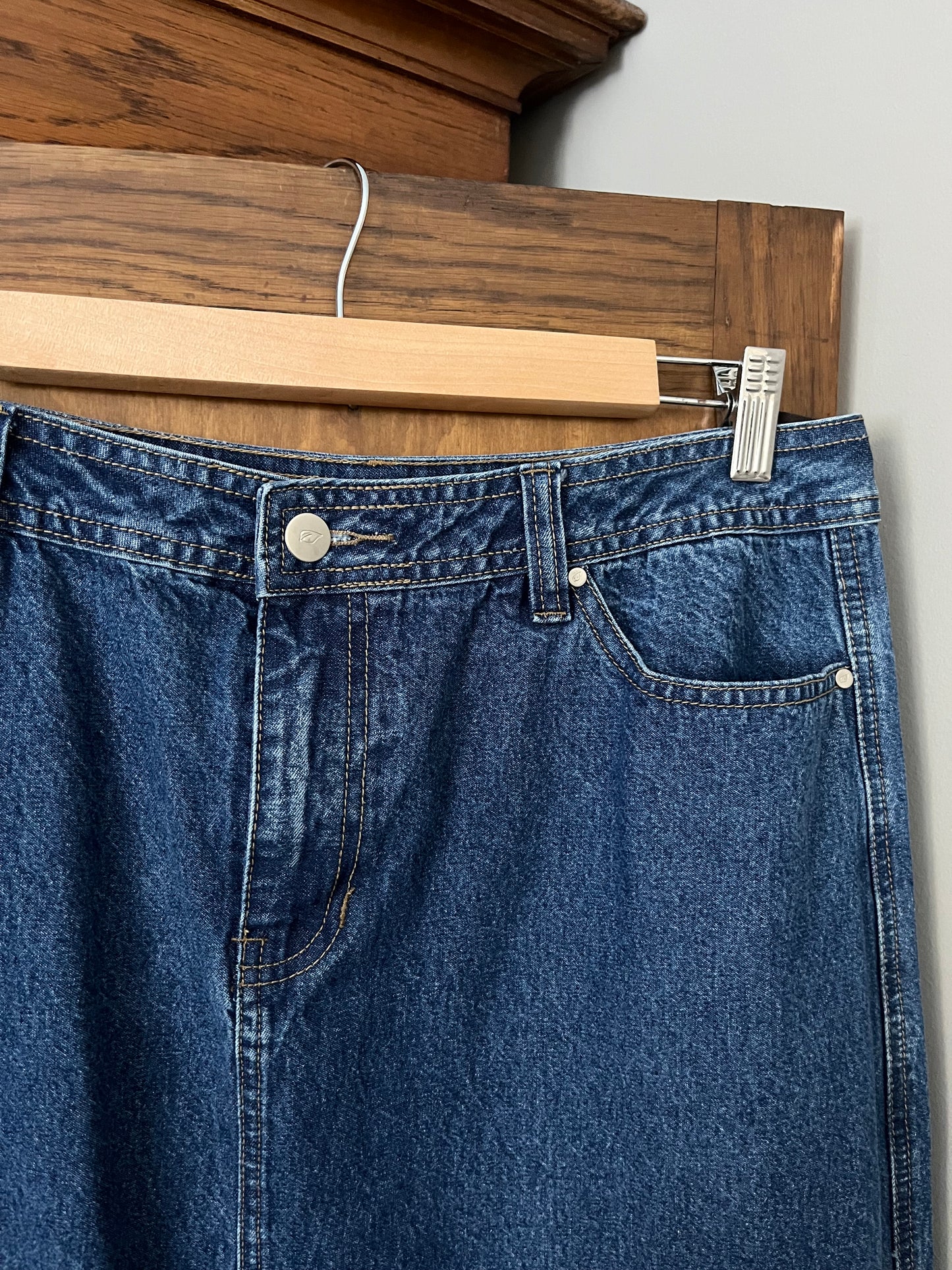 Jupe longue en denim (Large)