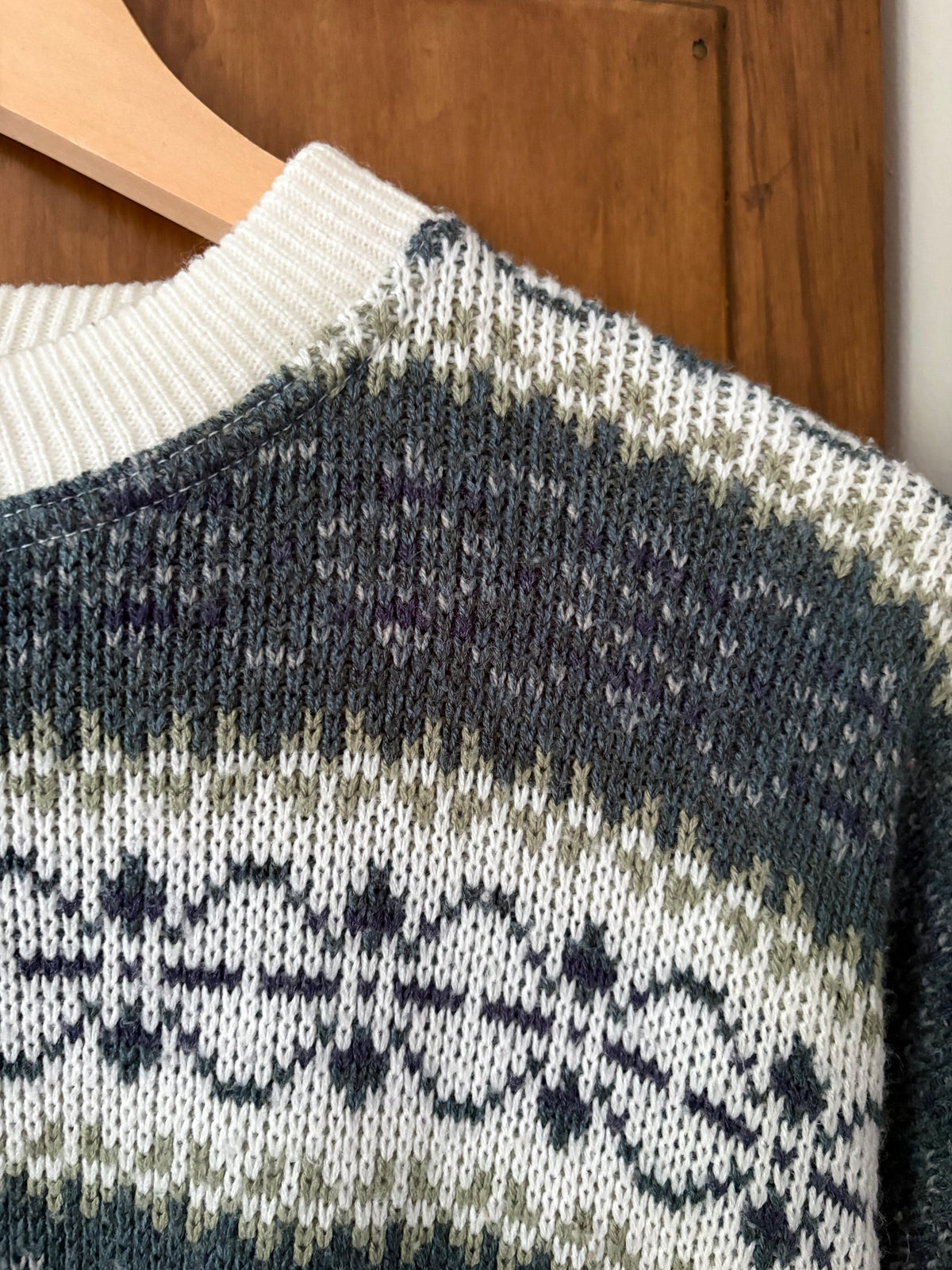 Tricot vintage à motif (M/L) *Tel quel