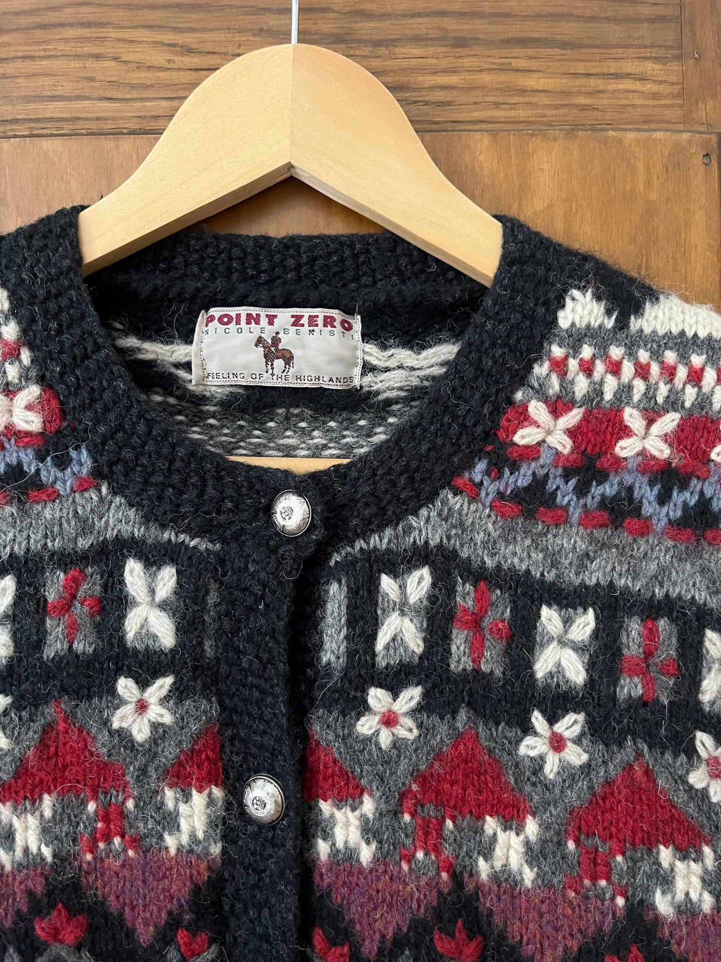 Tricot en laine vintage Point Zéro (Small)