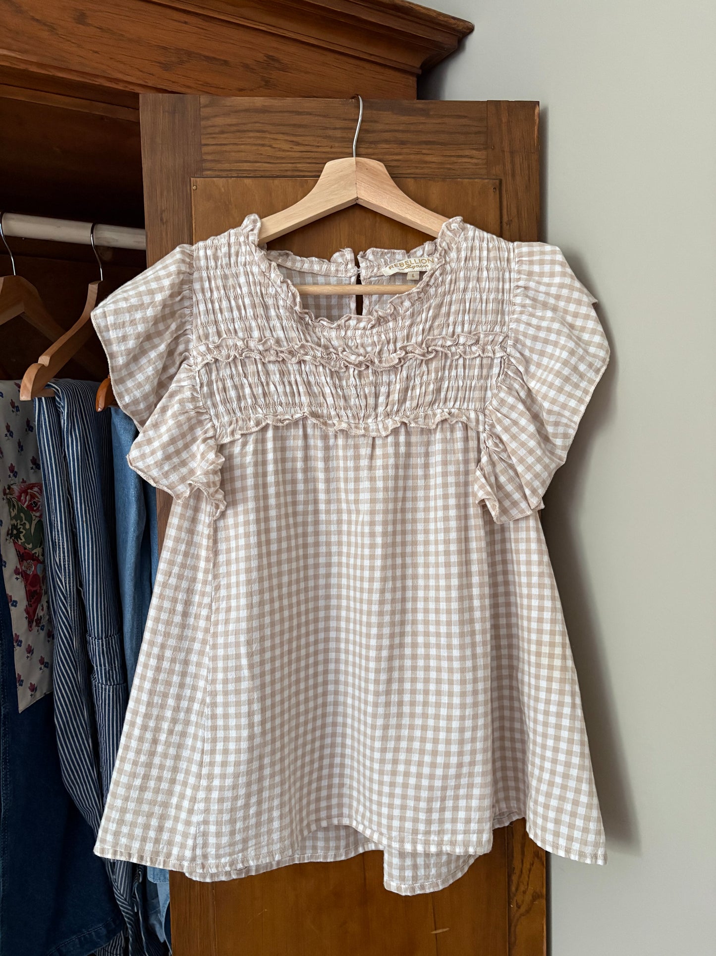 Haut vichy beige (Large)