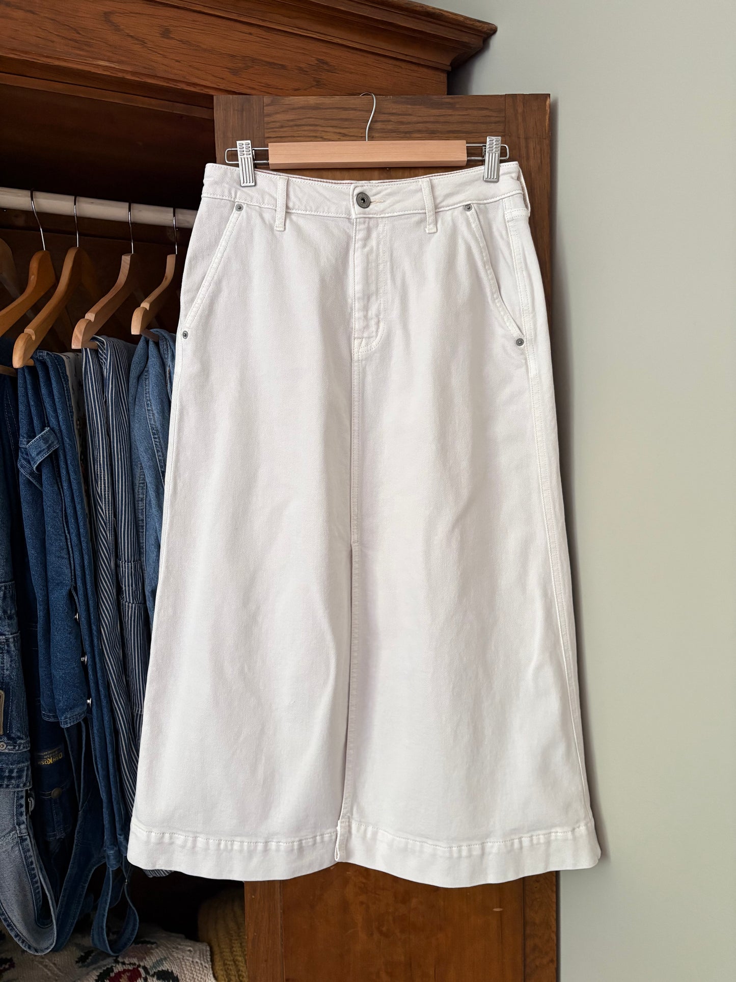 Jupe crème en denim (S/M)