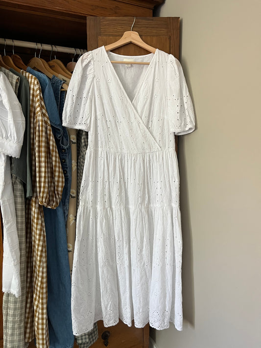 Robe longue broderies H&M (Small)