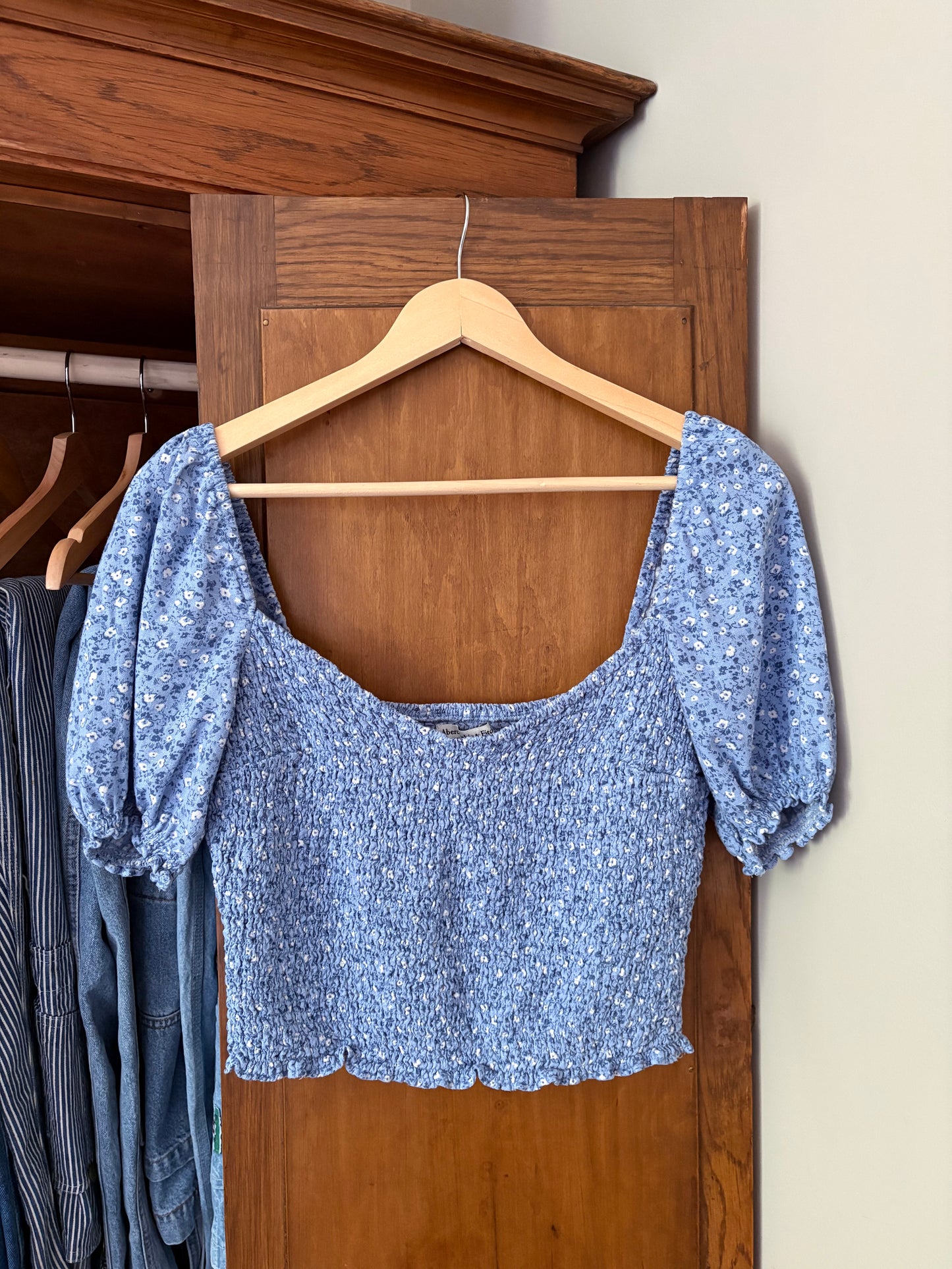 Haut nid d’abeille fleuri Abercrombie (M/L)