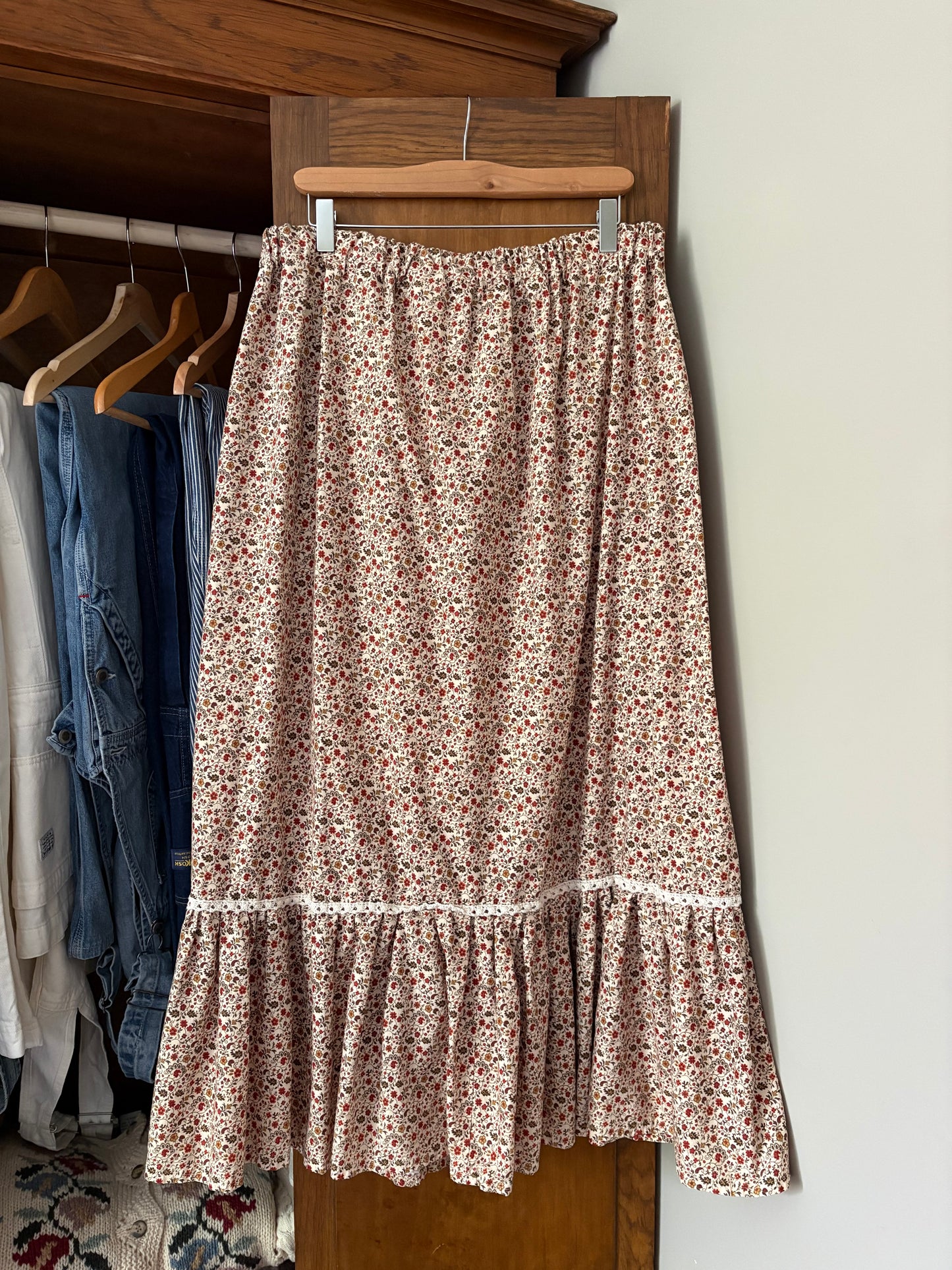 Jupe longue fleurie (Xlarge)