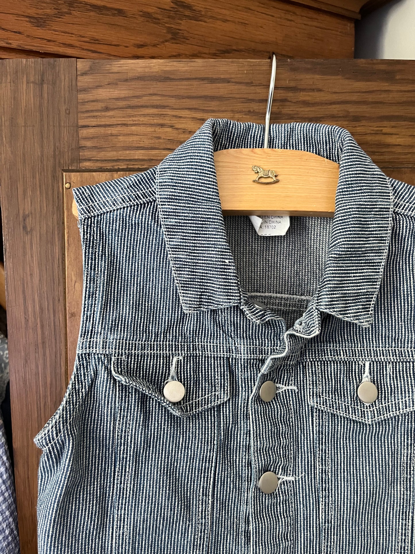 Manteau en denim sans manches (2-3 ans)