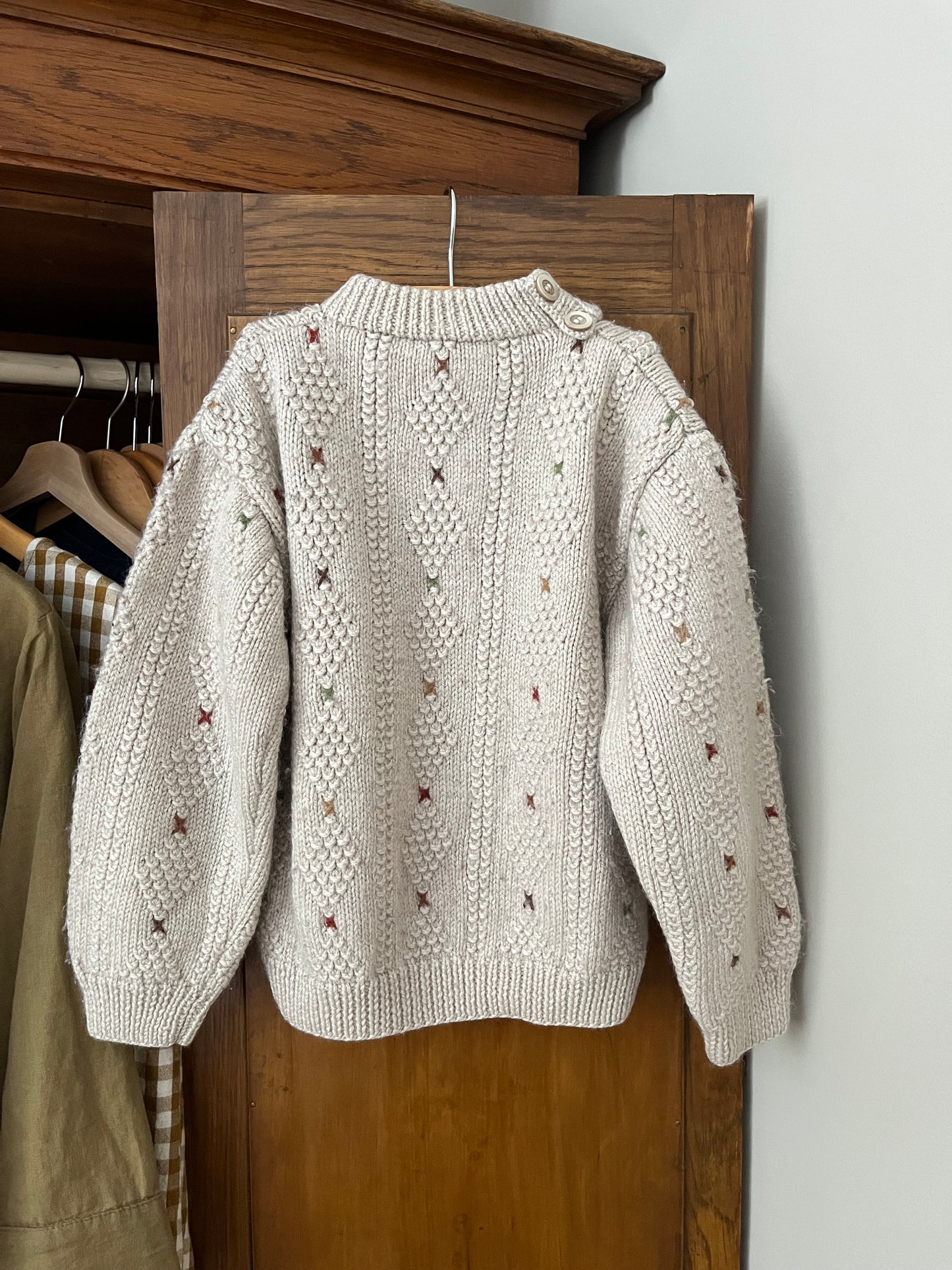 Tricot vintage fait main (4-5 ans)