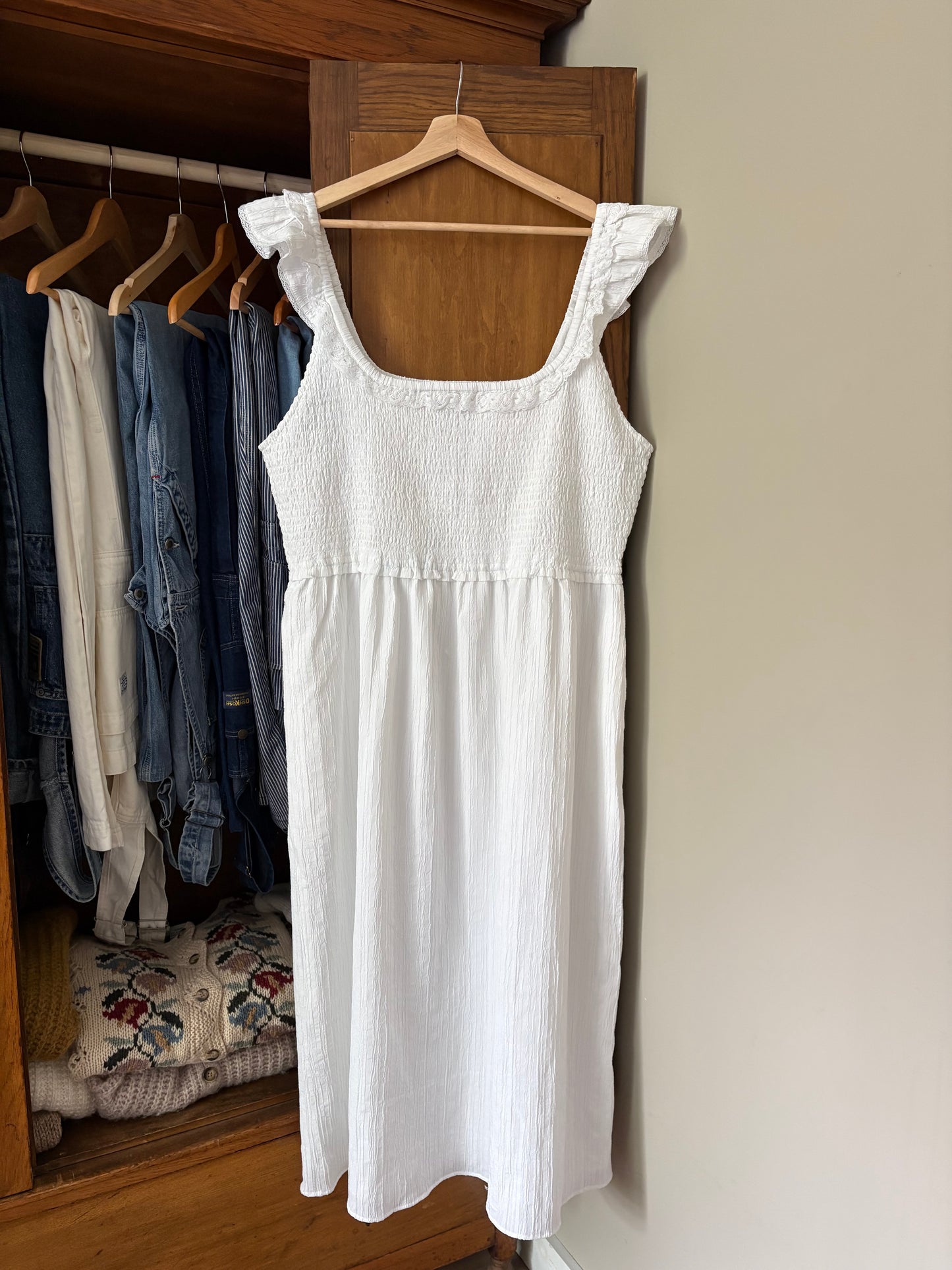 Robe longue blanche American Eagle (Xxlarge)